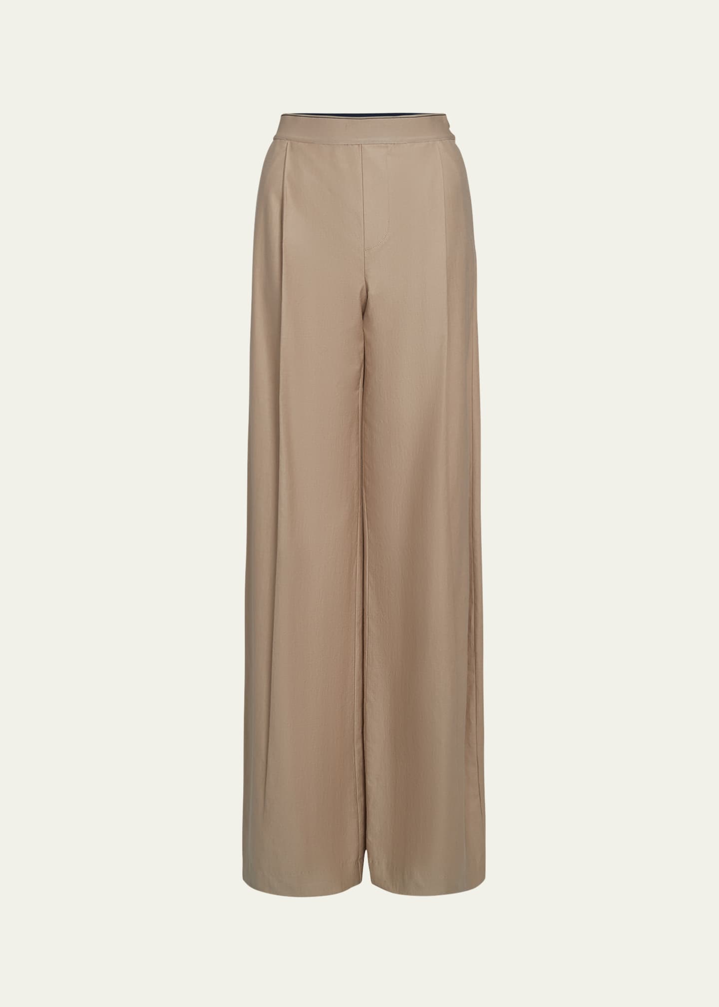 Vince Mid-Rise Pleated Wide-Leg Pants Image 1 of 4