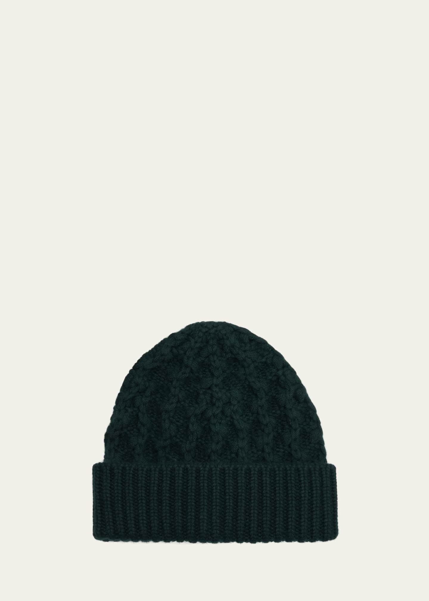 Loro Piana Valle Cable Knit Cashmere Beanie