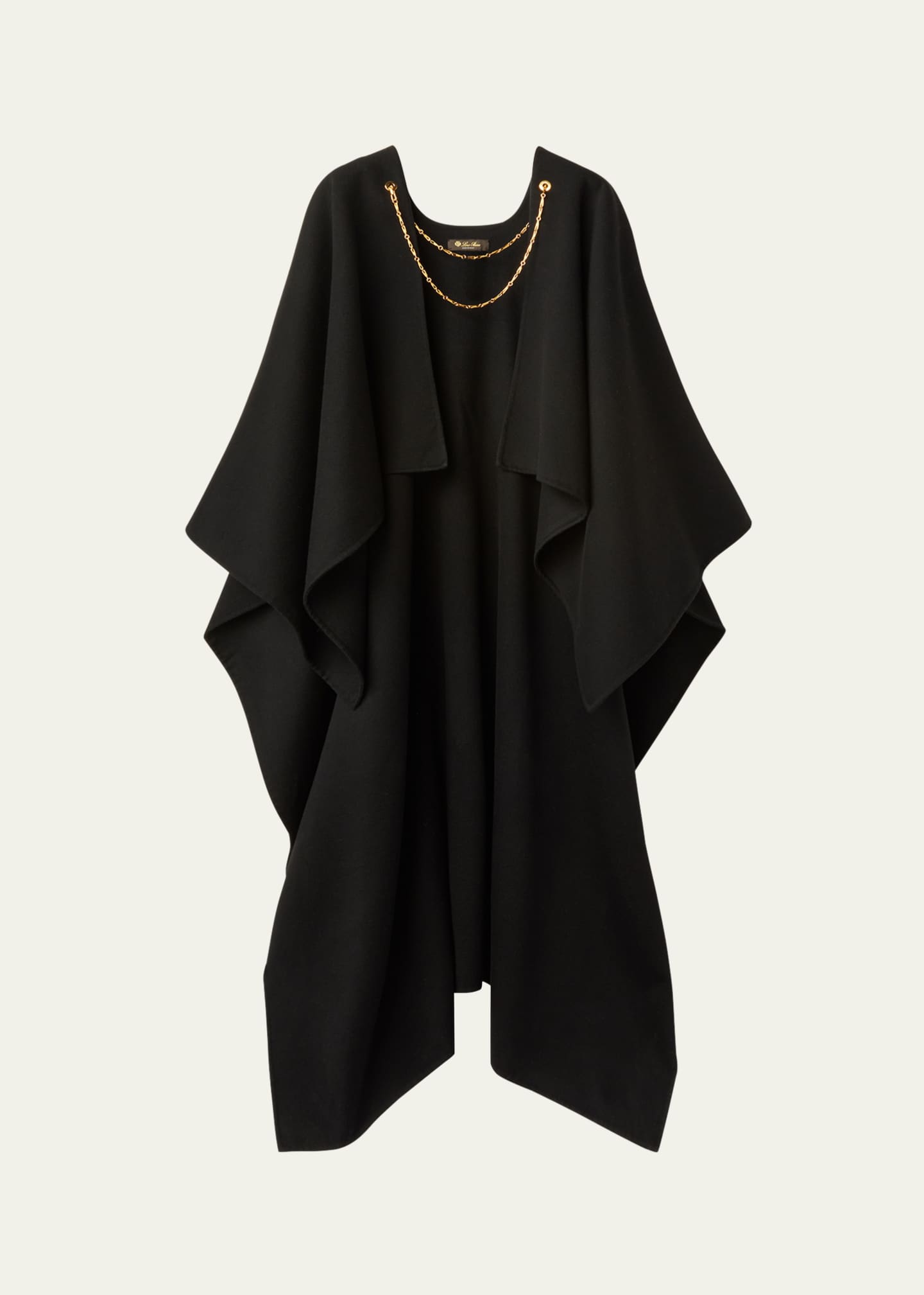 Loro Piana Cecilia Cashmere Long Cape with Chain Image 1 of 2