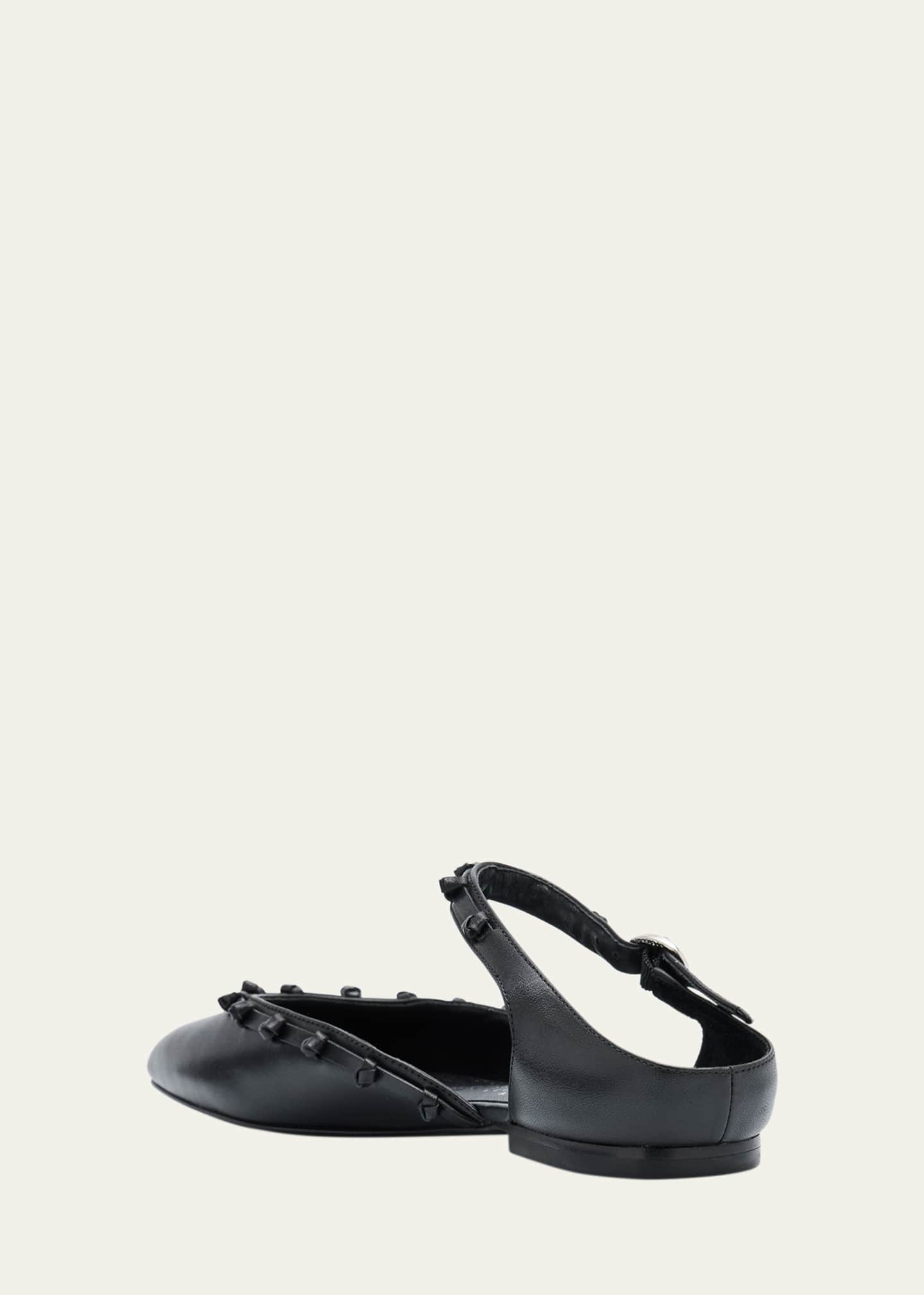 3.1 Phillip Lim ID Knotted Leather Mary Jane Ballerina Flats Image 2 of 4
