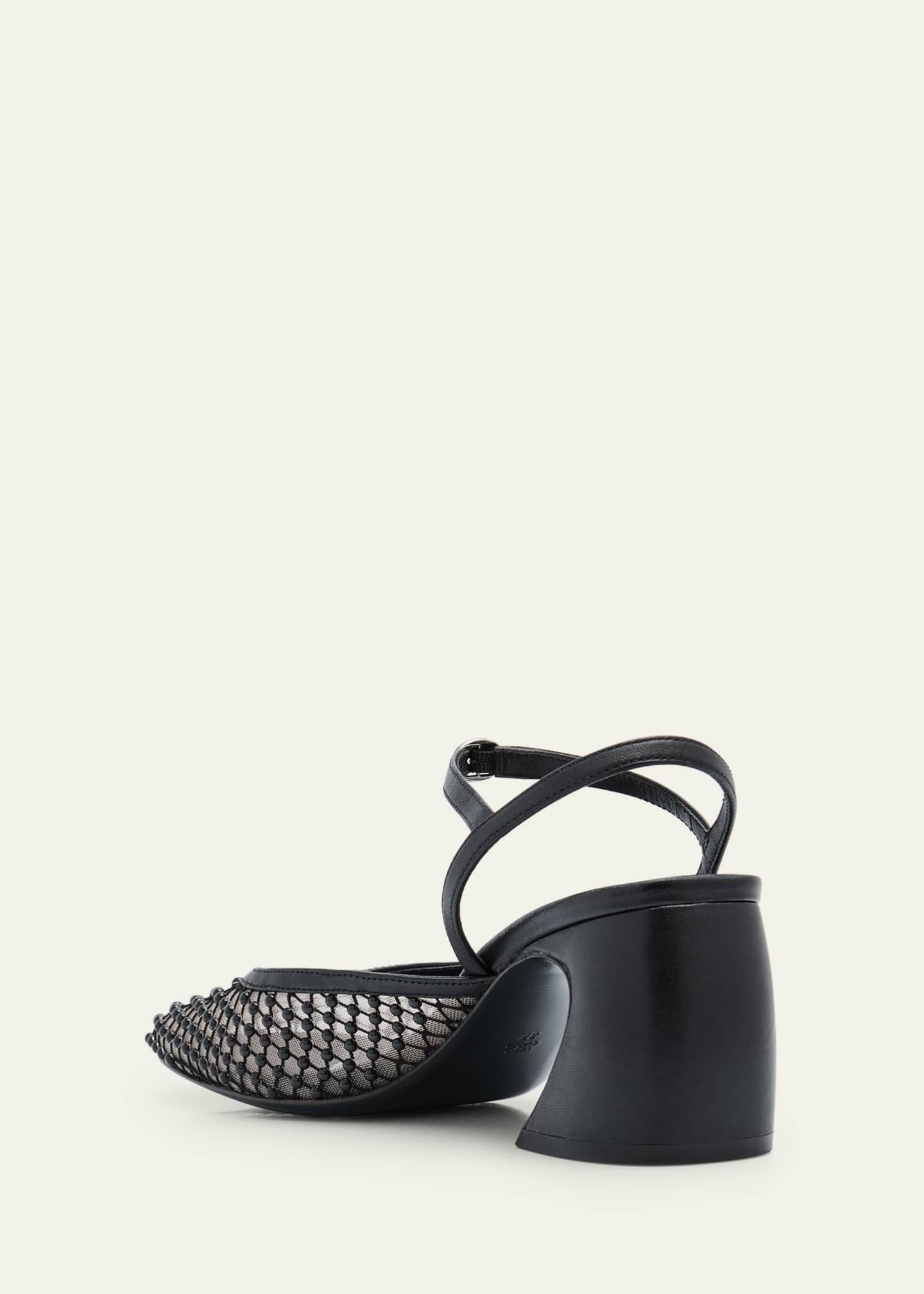 3.1 Phillip Lim ID Studded Mesh Mary Jane Pumps Image 2 of 4