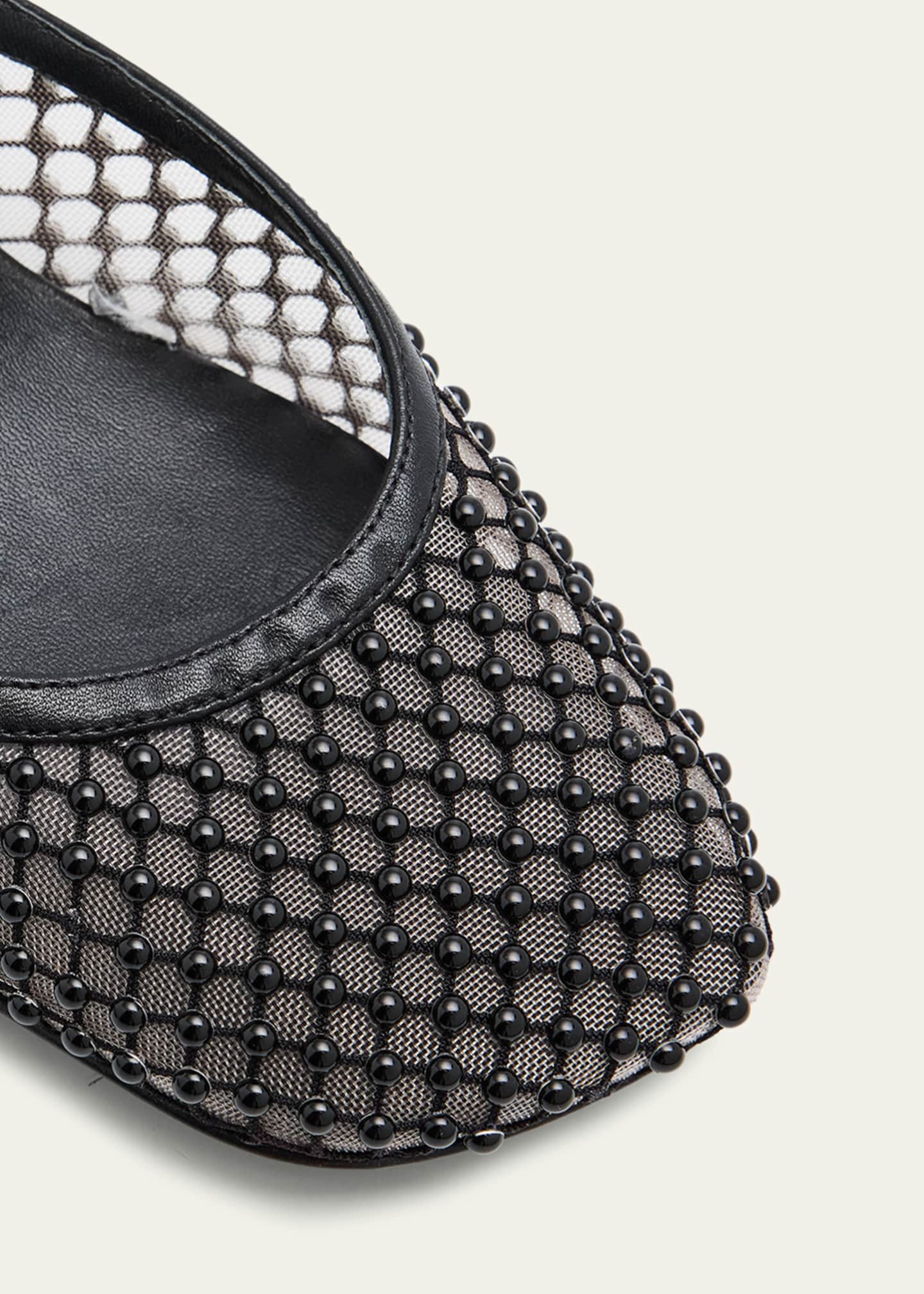 3.1 Phillip Lim ID Studded Mesh Mary Jane Pumps Image 3 of 4