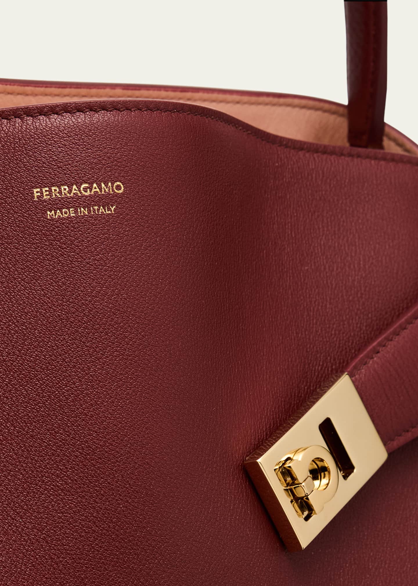Ferragamo Small Hug Leather Shoulder Bag Image 6 of 6