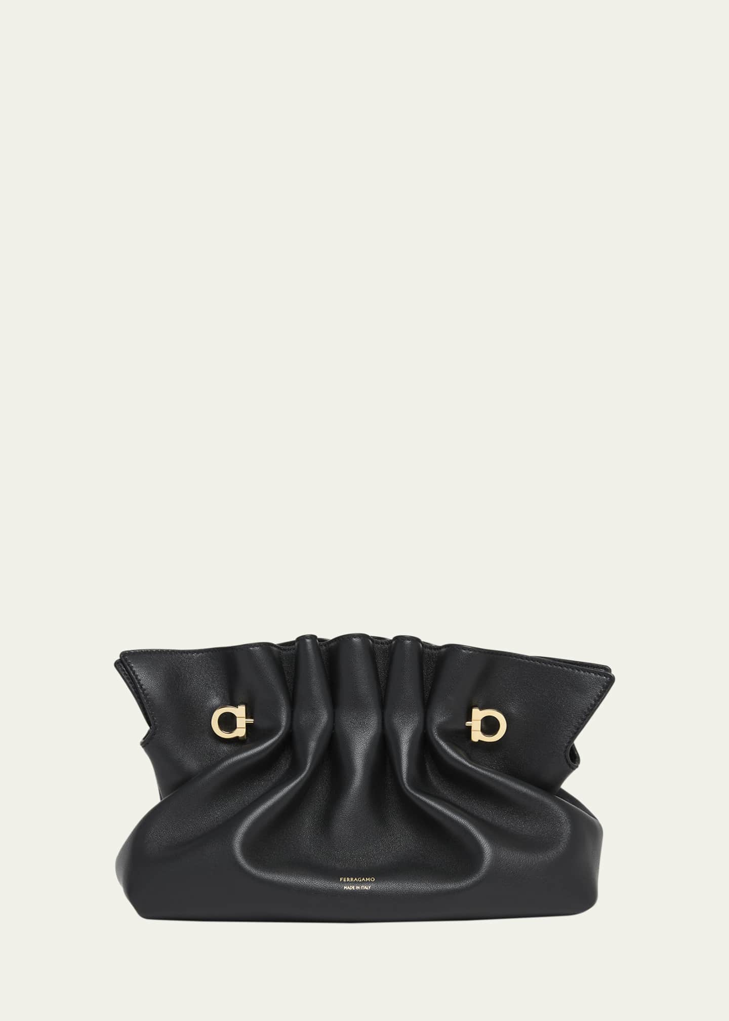 ★関税込み★ FERRAGAMO BLACK LEATHER PIERCING TOP HAND BAG Ferragamo Small Gancio Piercing Shoulder Bag - Bergdorf Goodman