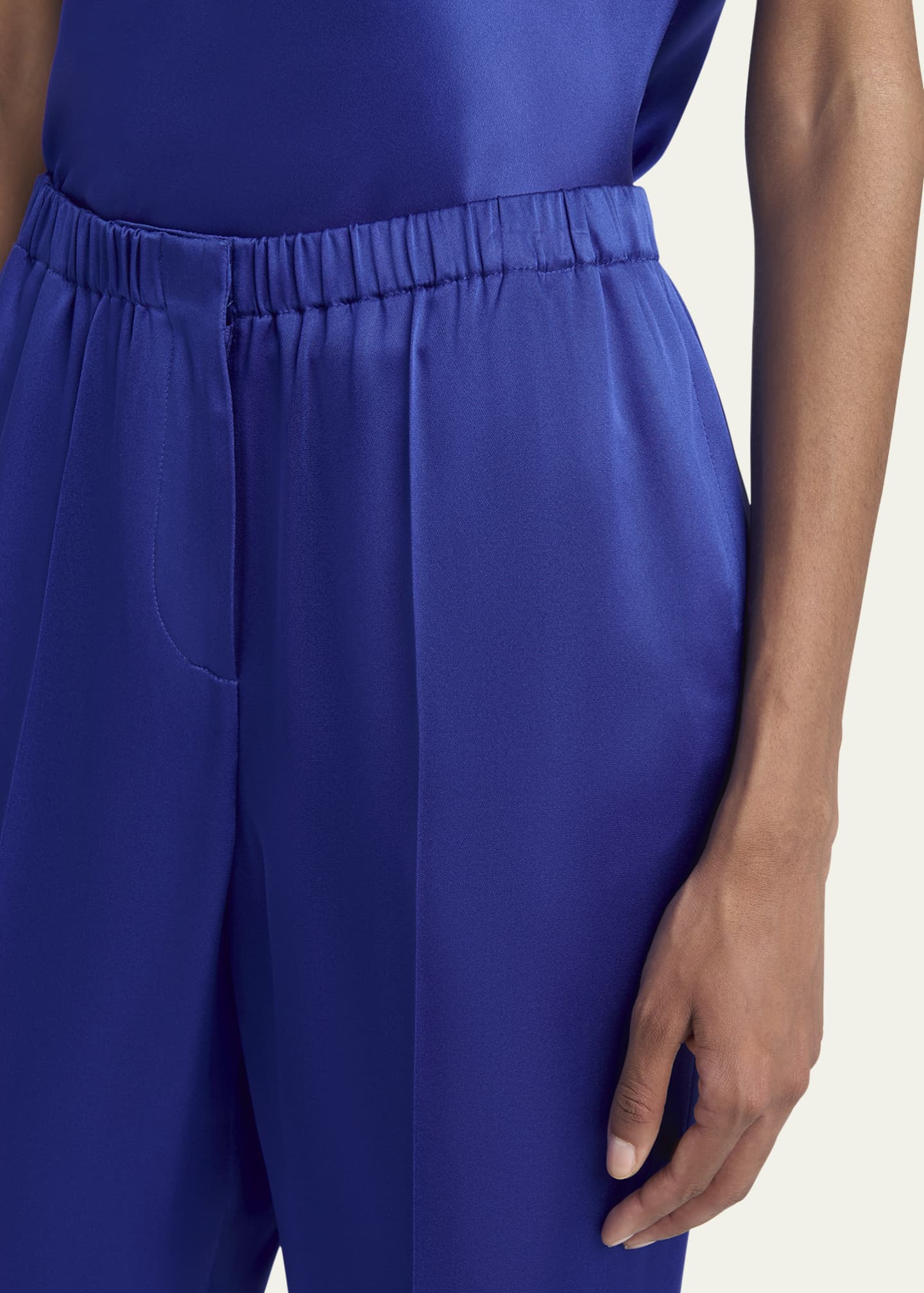 Giorgio Armani Tapered Double Satin Pants Image 5 of 5