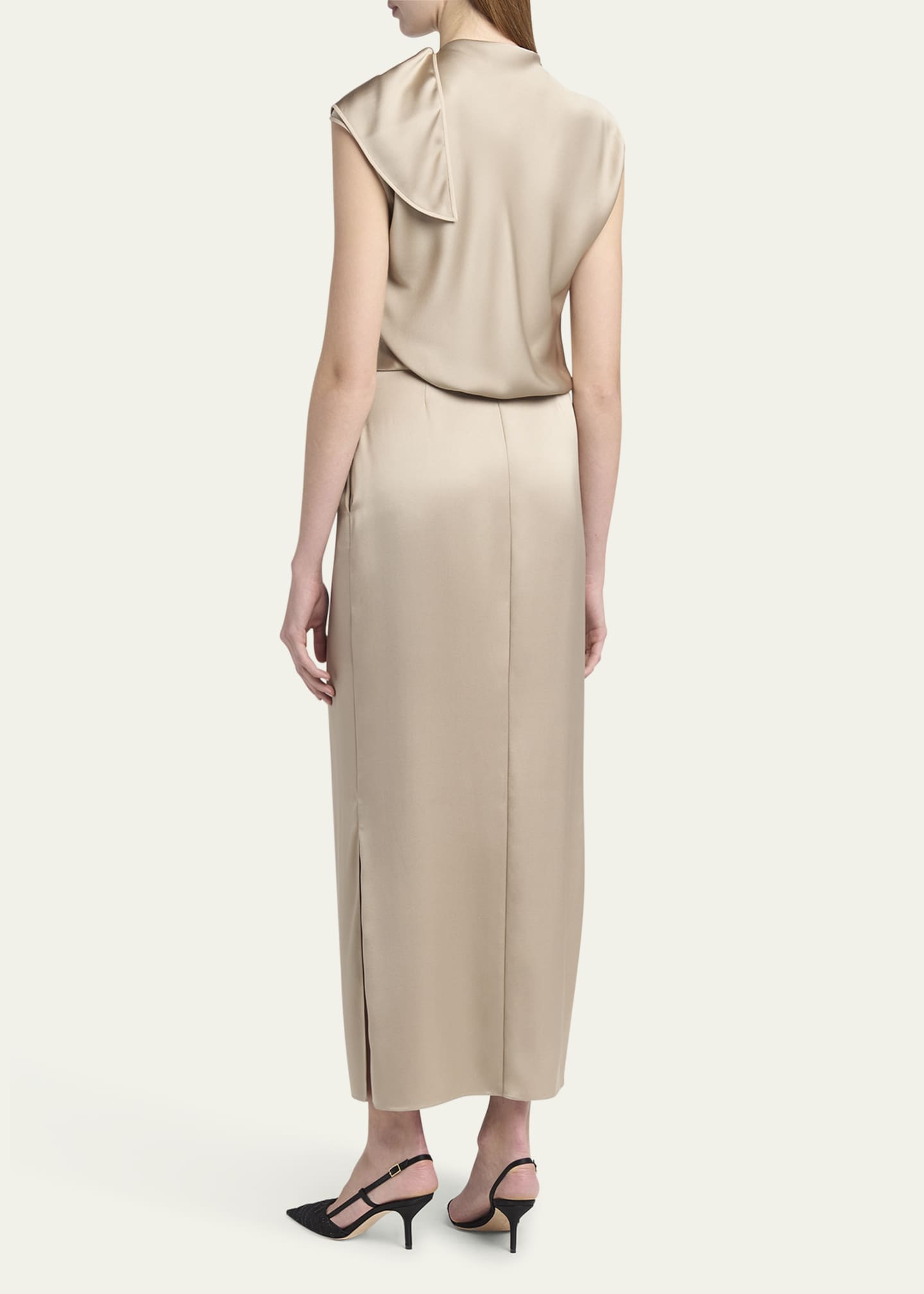 ワンピース GIORGIO ARMANI SATIN LONG DRESS Giorgio Armani Long Cowl-Neck Double Satin Dress - Bergdorf