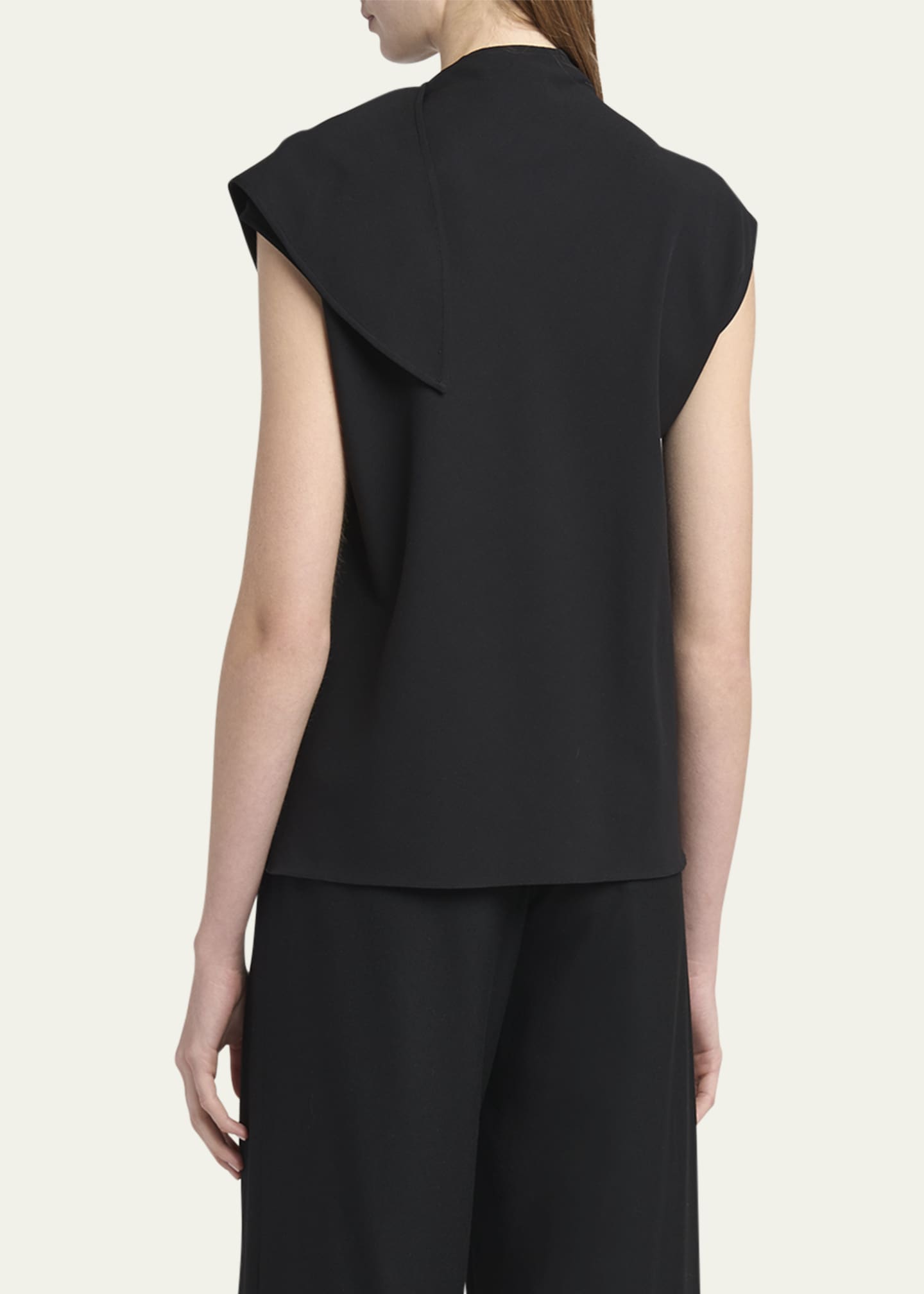 Giorgio Armani Stretch Wool Scarf Top Image 3 of 5