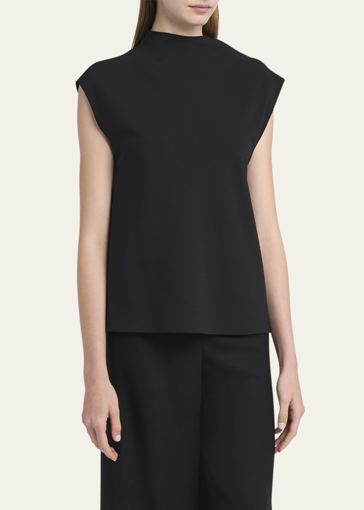 Giorgio Armani Stretch Wool Scarf Top Image 4 of 5