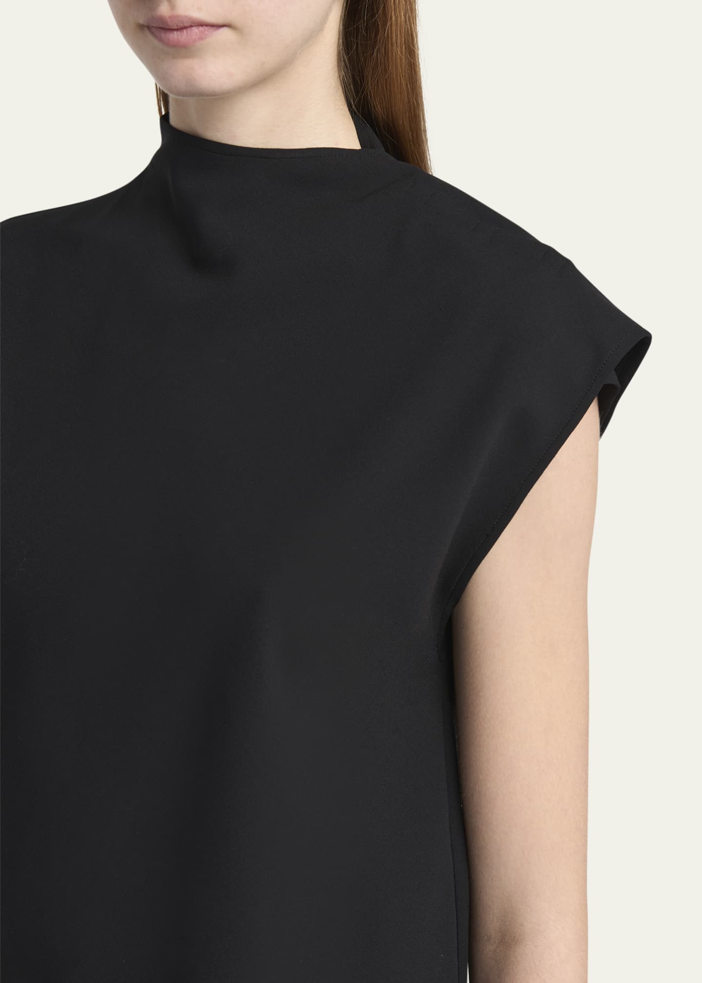 Giorgio Armani Stretch Wool Scarf Top Image 5 of 5