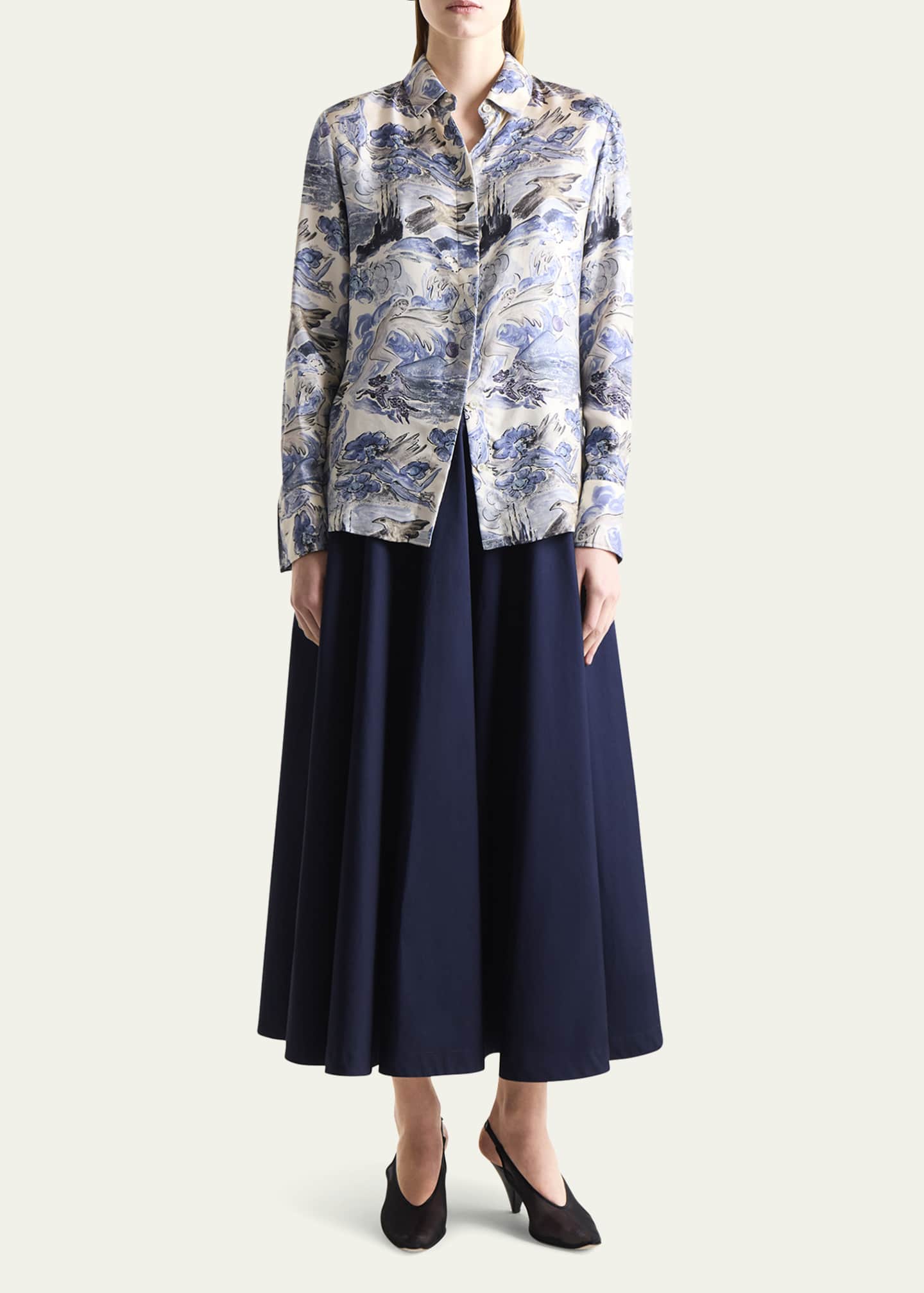 Altuzarra Chika Printed Button Down Top Image 2 of 4