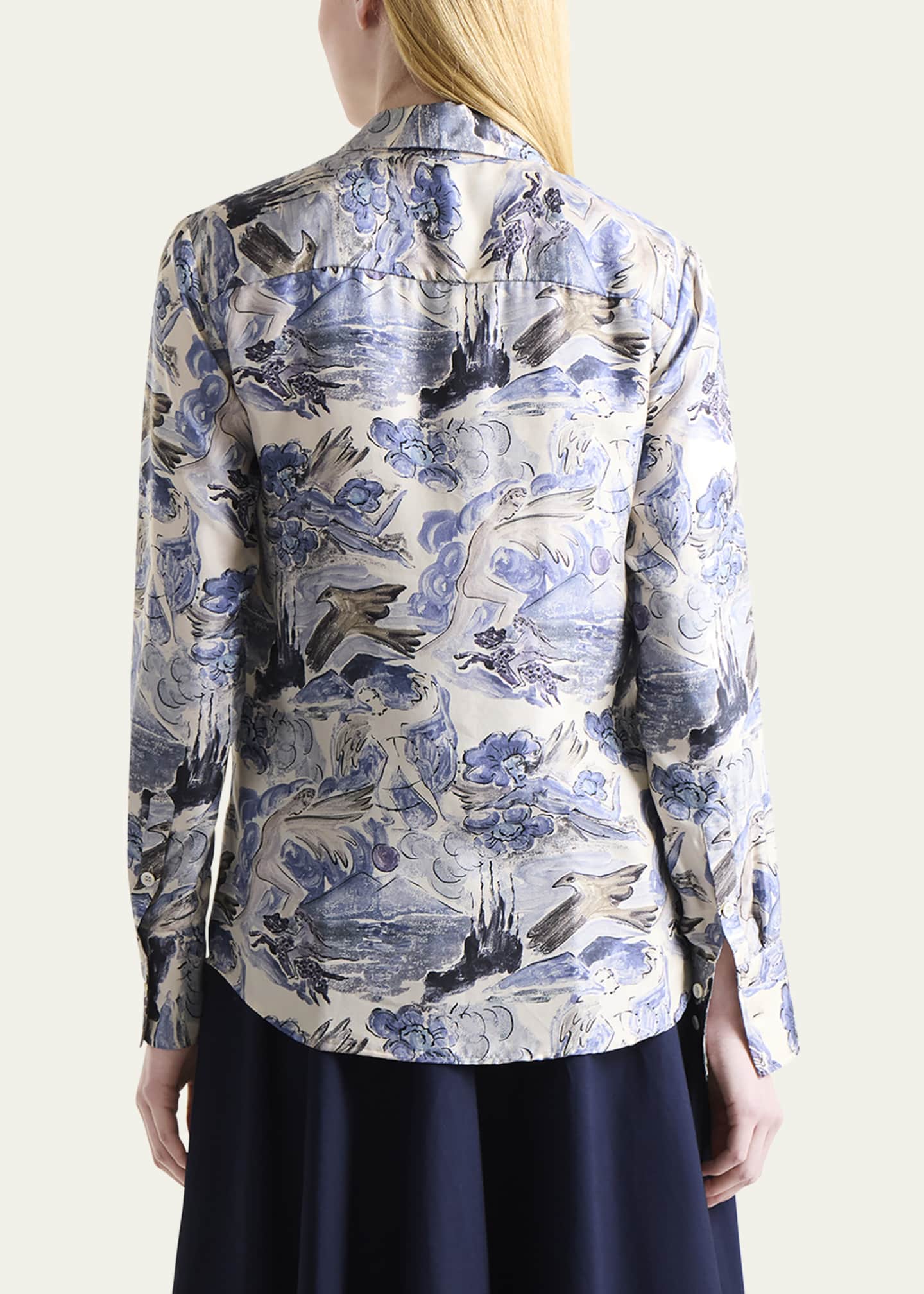 Altuzarra Chika Printed Button Down Top Image 3 of 4