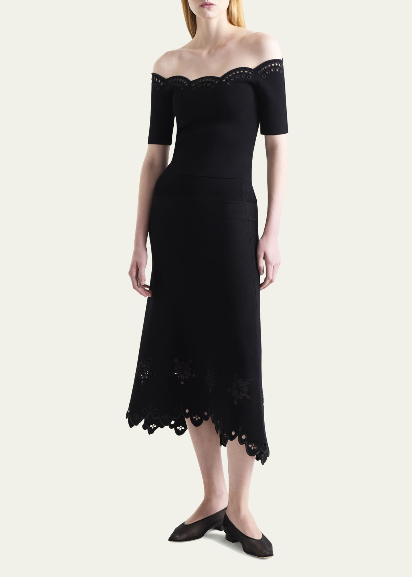 Altuzarra Melly Scallop Cutout Floral Maxi Skirt Image 4 of 4