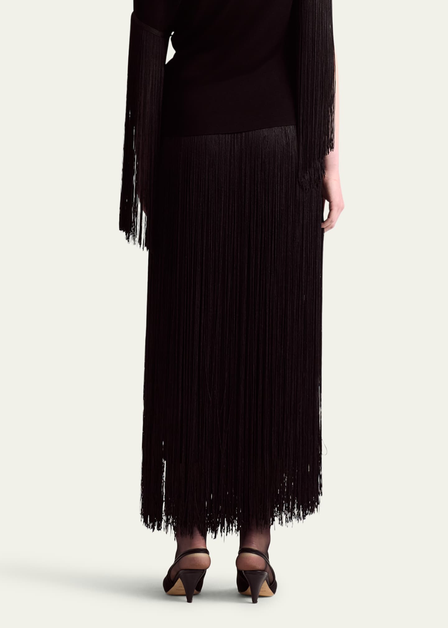 Altuzarra Coby Long Fringe Skirt Image 3 of 4