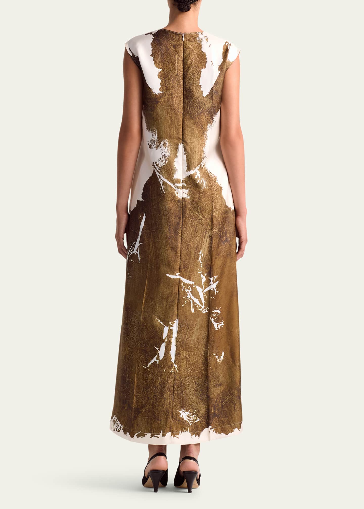 Altuzarra Cherie Long Printed Silk Dress Image 3 of 4