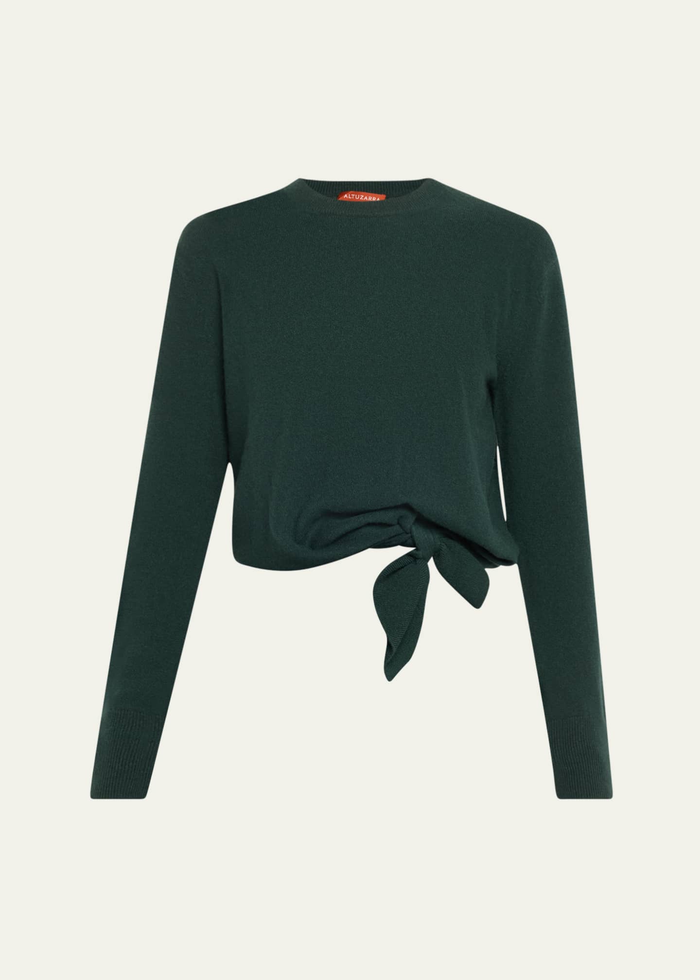 Altuzarra Nalini Tie-Hem Cashmere Sweater Image 1 of 5
