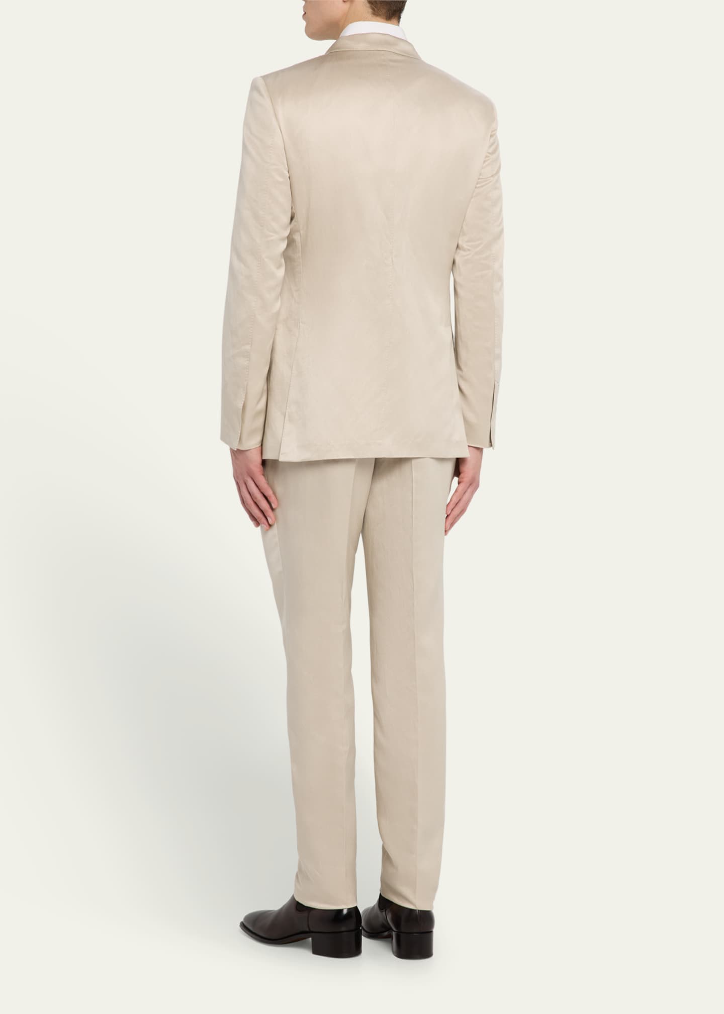 TOM FORD Men's O'Connor Silk-Linen Twill Suit Image 3 of 8