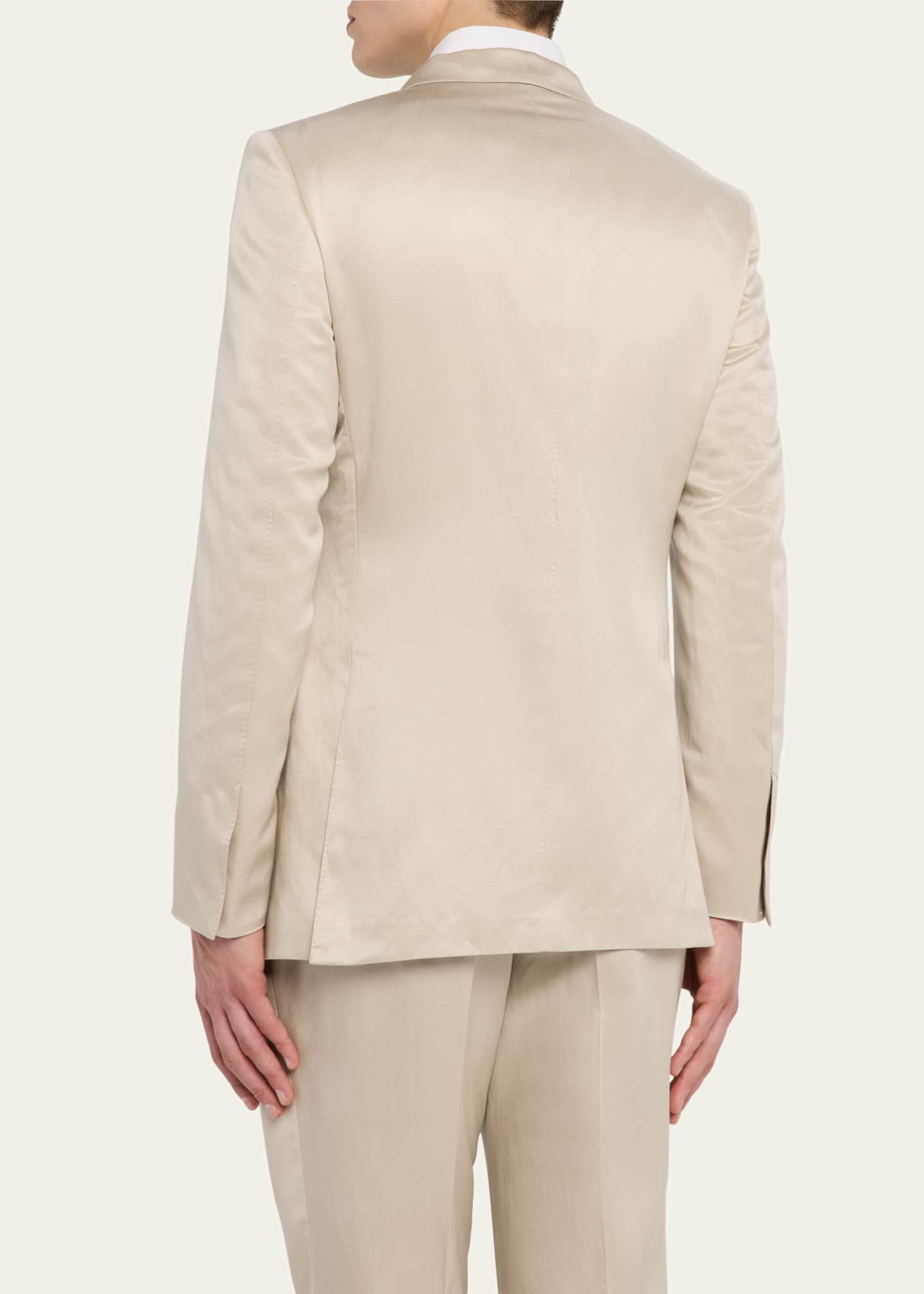TOM FORD Men's O'Connor Silk-Linen Twill Suit Image 5 of 8