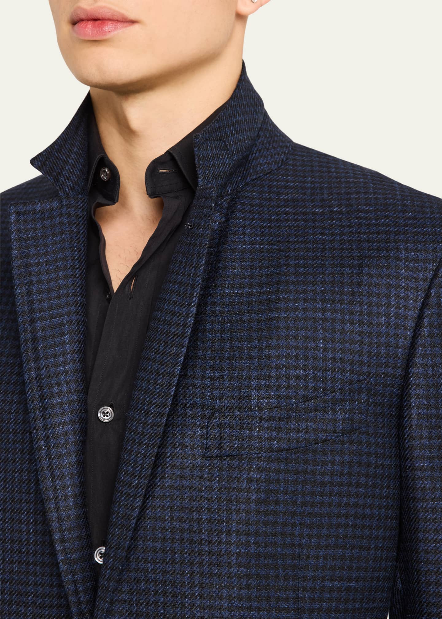 TOM FORD Men's Shelton Mini-Houndstooth Sport Coat Image 7 of 8