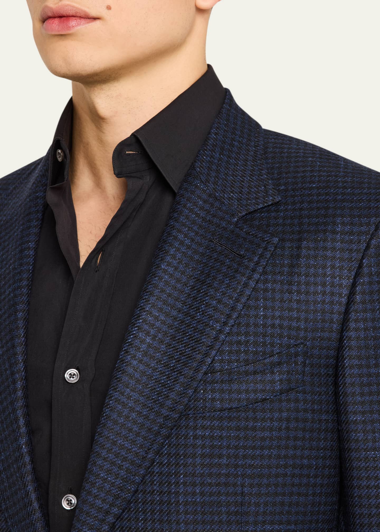 TOM FORD Men's Shelton Mini-Houndstooth Sport Coat Image 5 of 8
