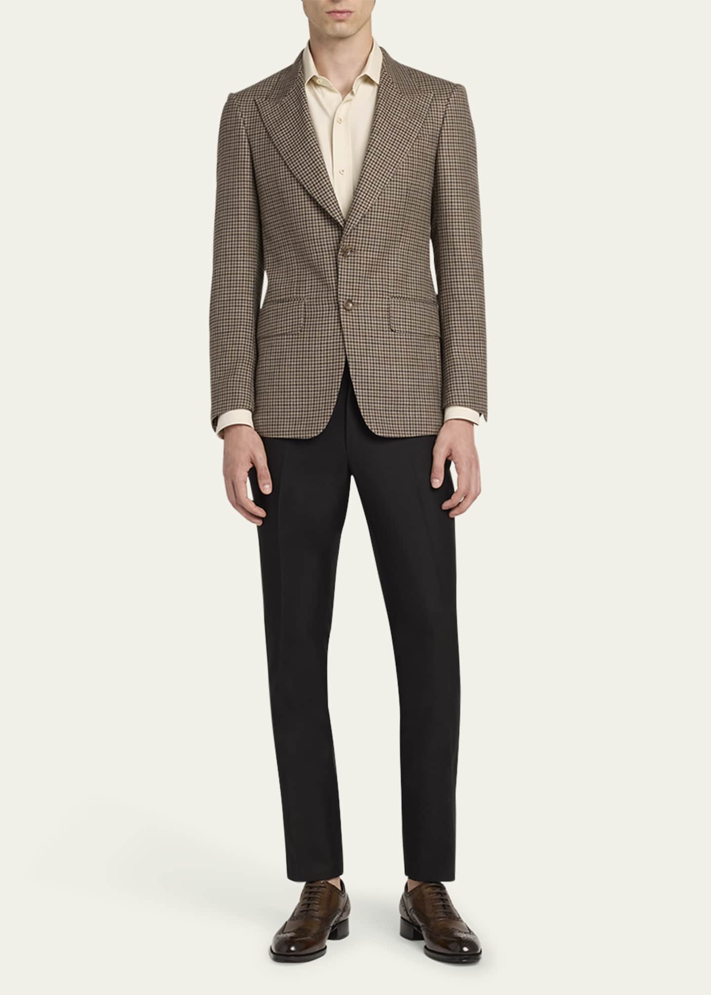TOM FORD Men's Shelton Damier Check Sport Coat Image 2 of 5