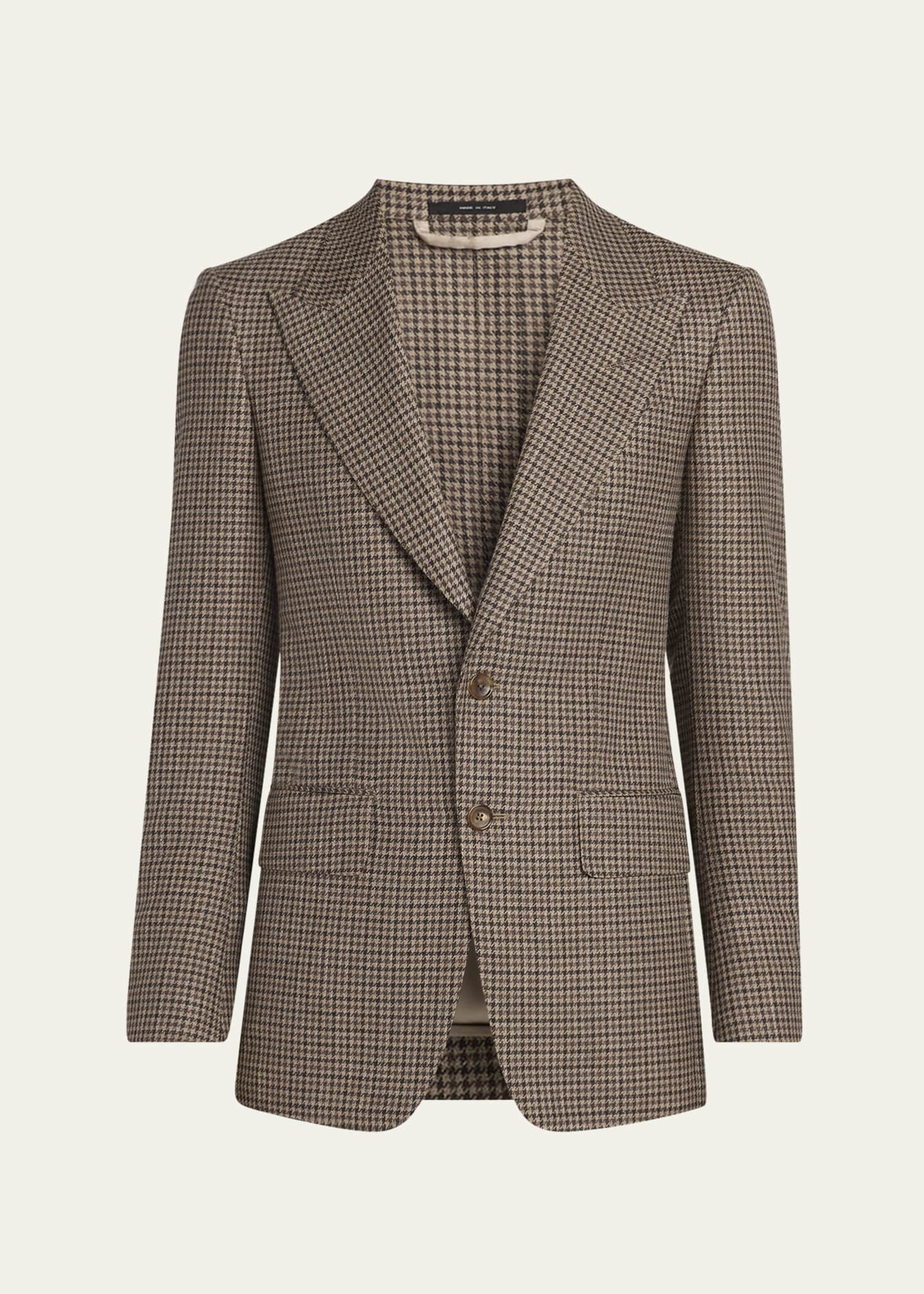 TOM FORD Men's Shelton Damier Check Sport Coat Image 1 of 5