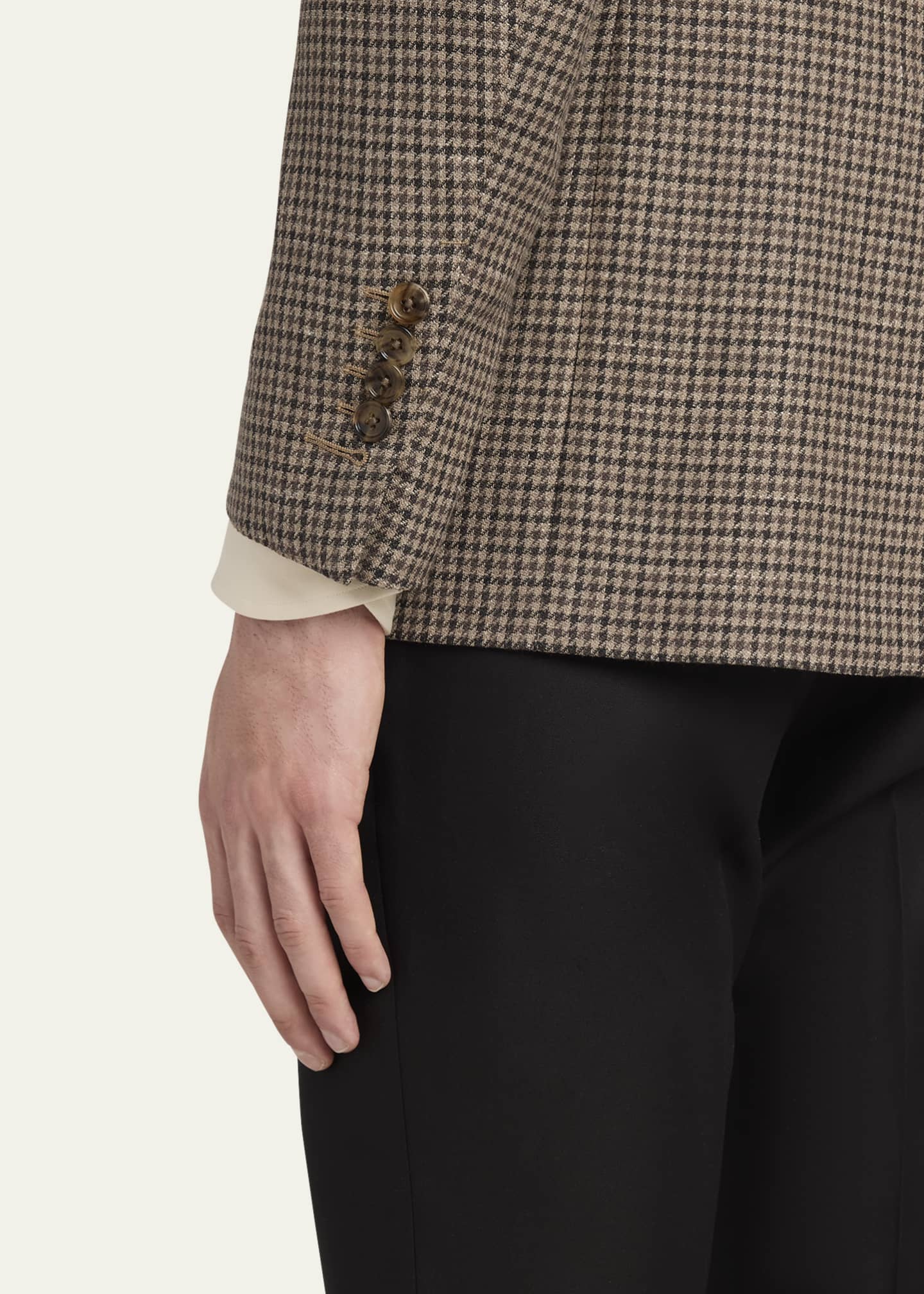 TOM FORD Men's Shelton Damier Check Sport Coat Image 5 of 5