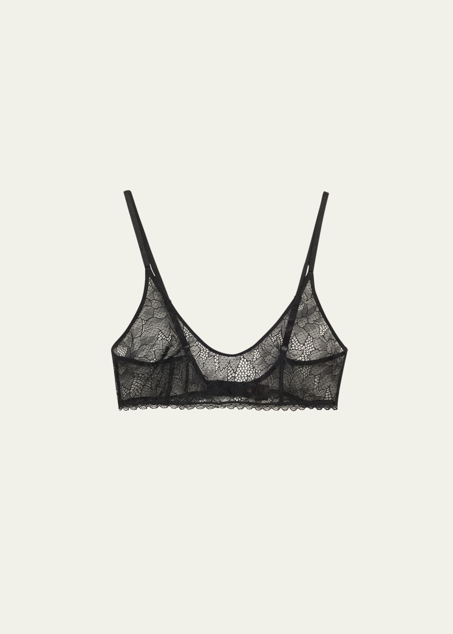 Kiki De Montparnasse Dahlia Floral Lace Soft Bra Image 1 of 3