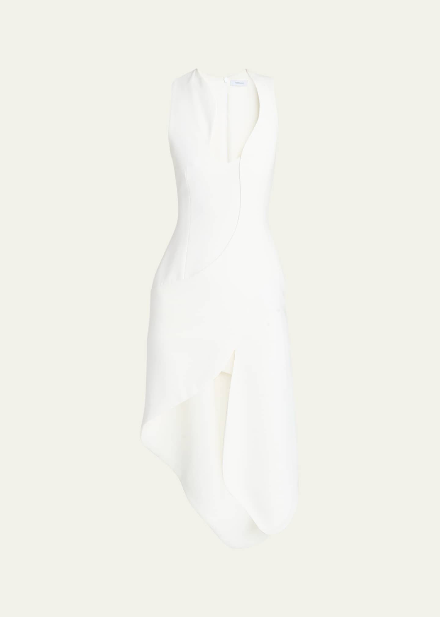 Ferragamo Sleeveless High-Low Midi Dress Image 1 of 5
