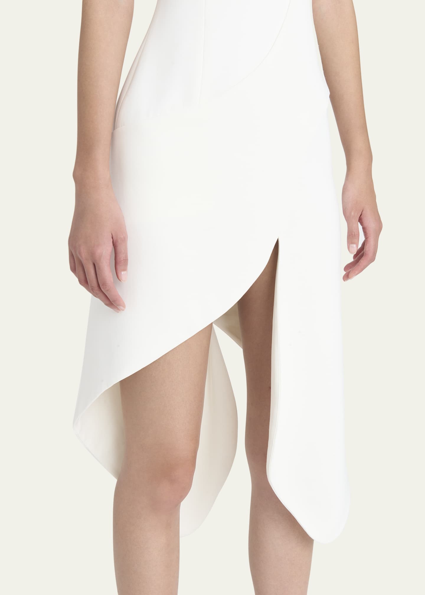 Ferragamo Sleeveless High-Low Midi Dress Image 5 of 5
