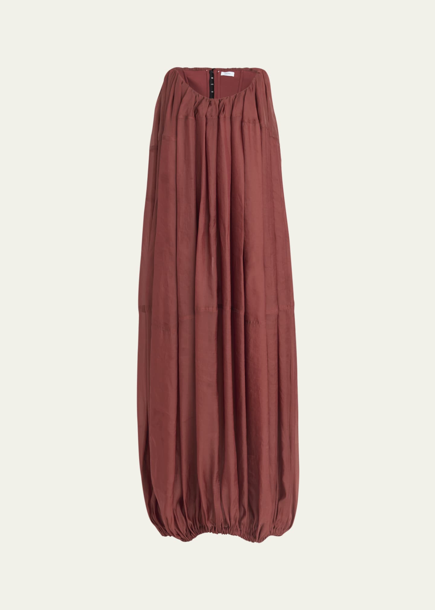 Ferragamo Strapless Bubble-Hem Maxi Dress Image 1 of 5