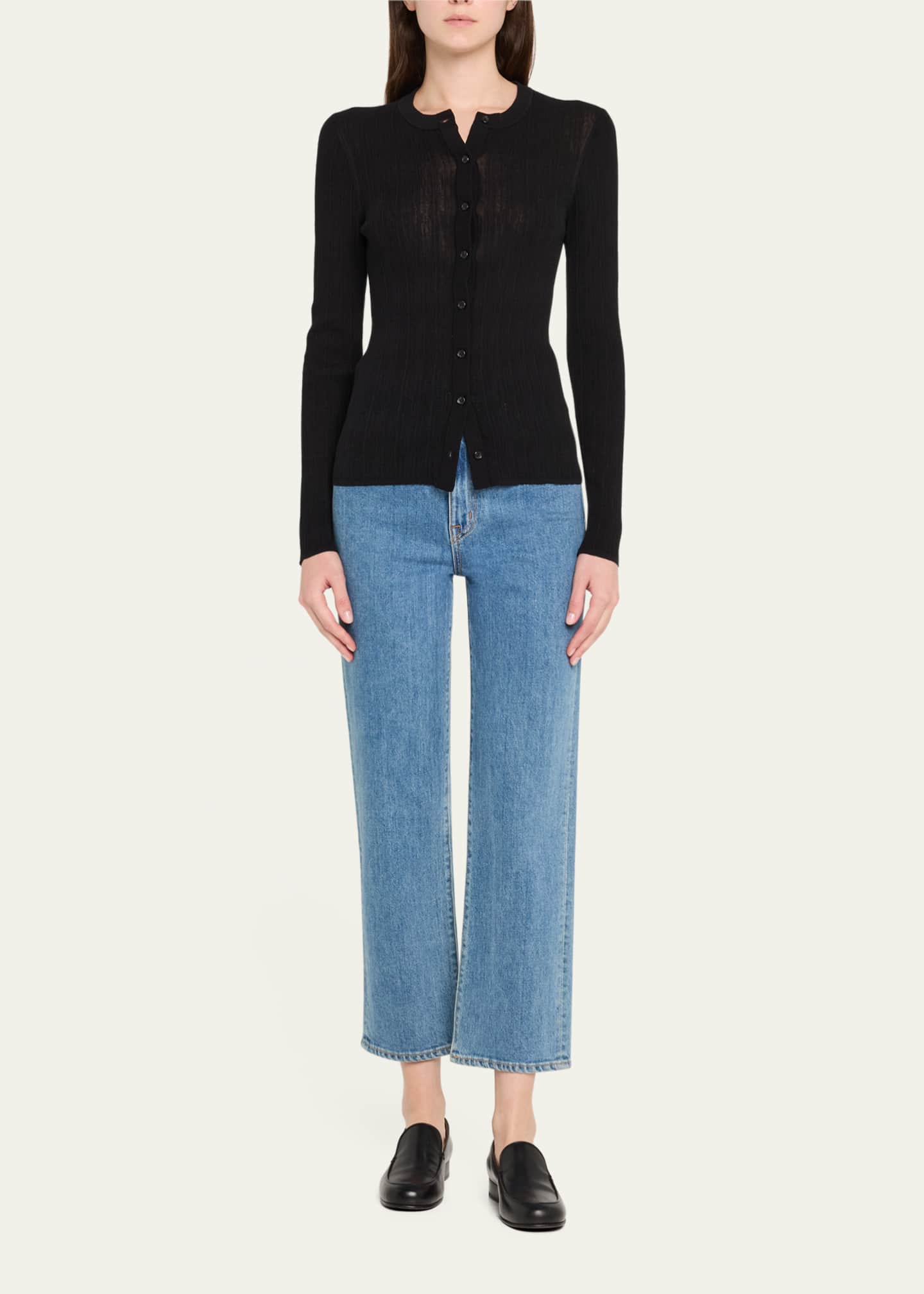 A.L.C. Fisher Ribbed Cardigan Image 2 of 5