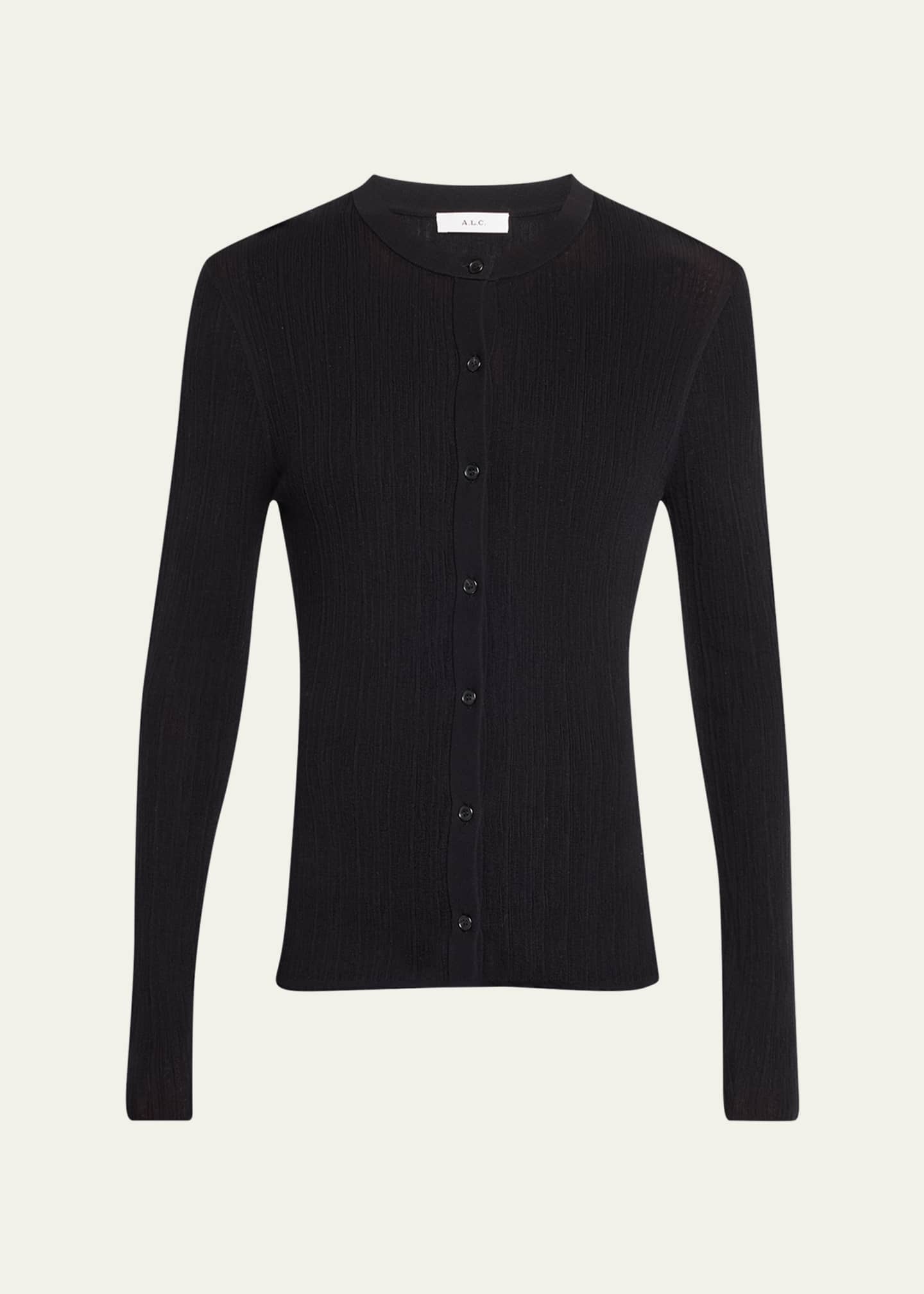 A.L.C. Fisher Ribbed Cardigan Image 1 of 5