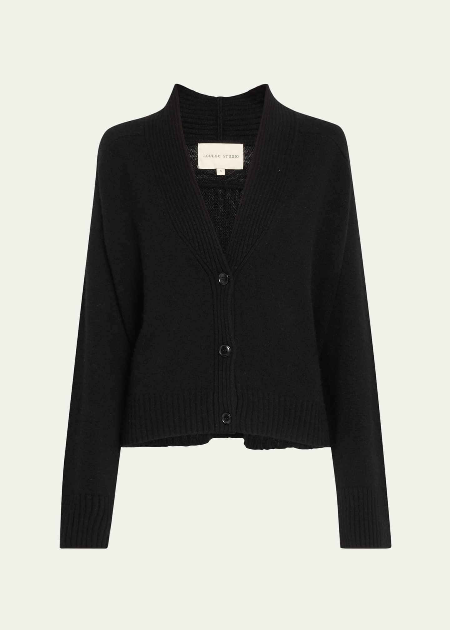 Loulou Studio V-Neck Cashmere Cardigan Image 1 of 5