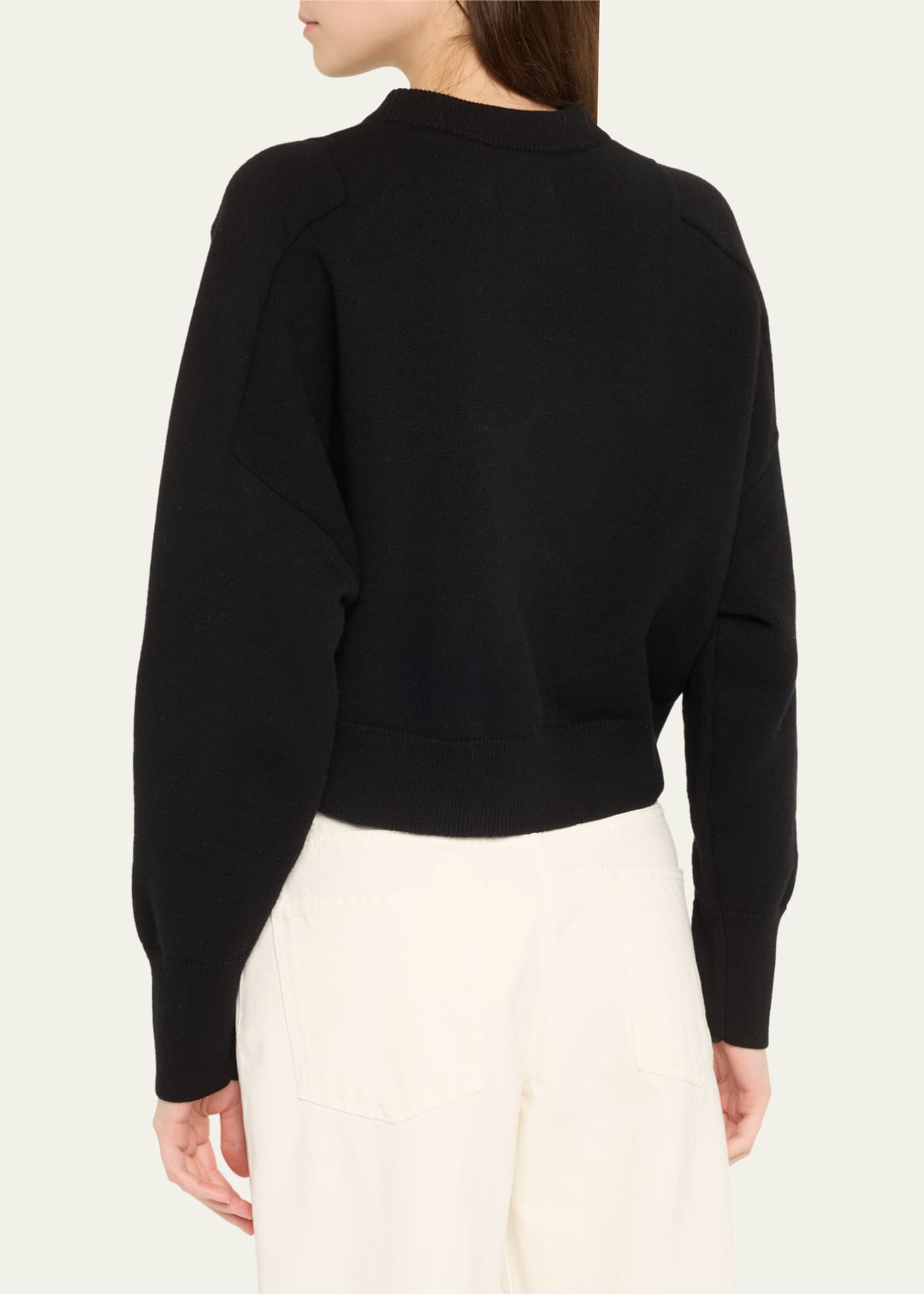Miro Boxy Cashmere Crewneck Sweater - Thumbnail 3
