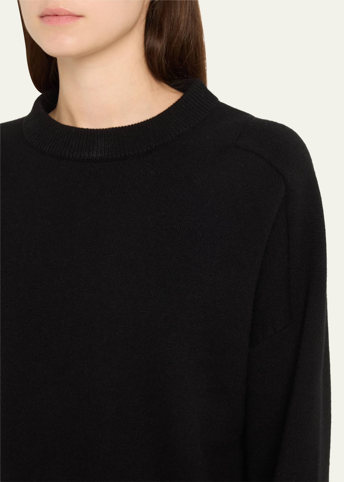 Miro Boxy Cashmere Crewneck Sweater - Thumbnail 5