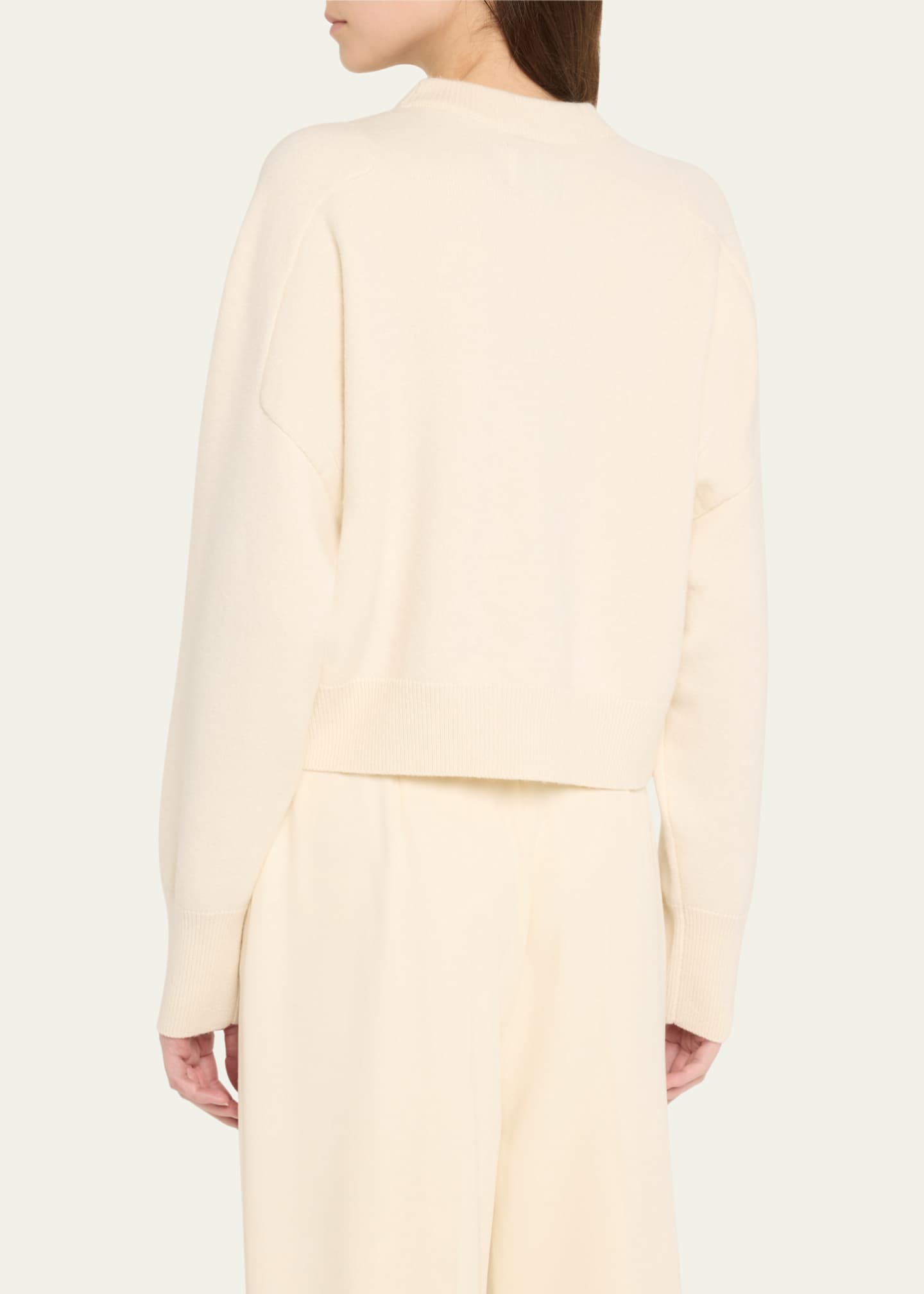 Loulou Studio Miro Boxy Cashmere Crewneck Sweater Image 3 of 5