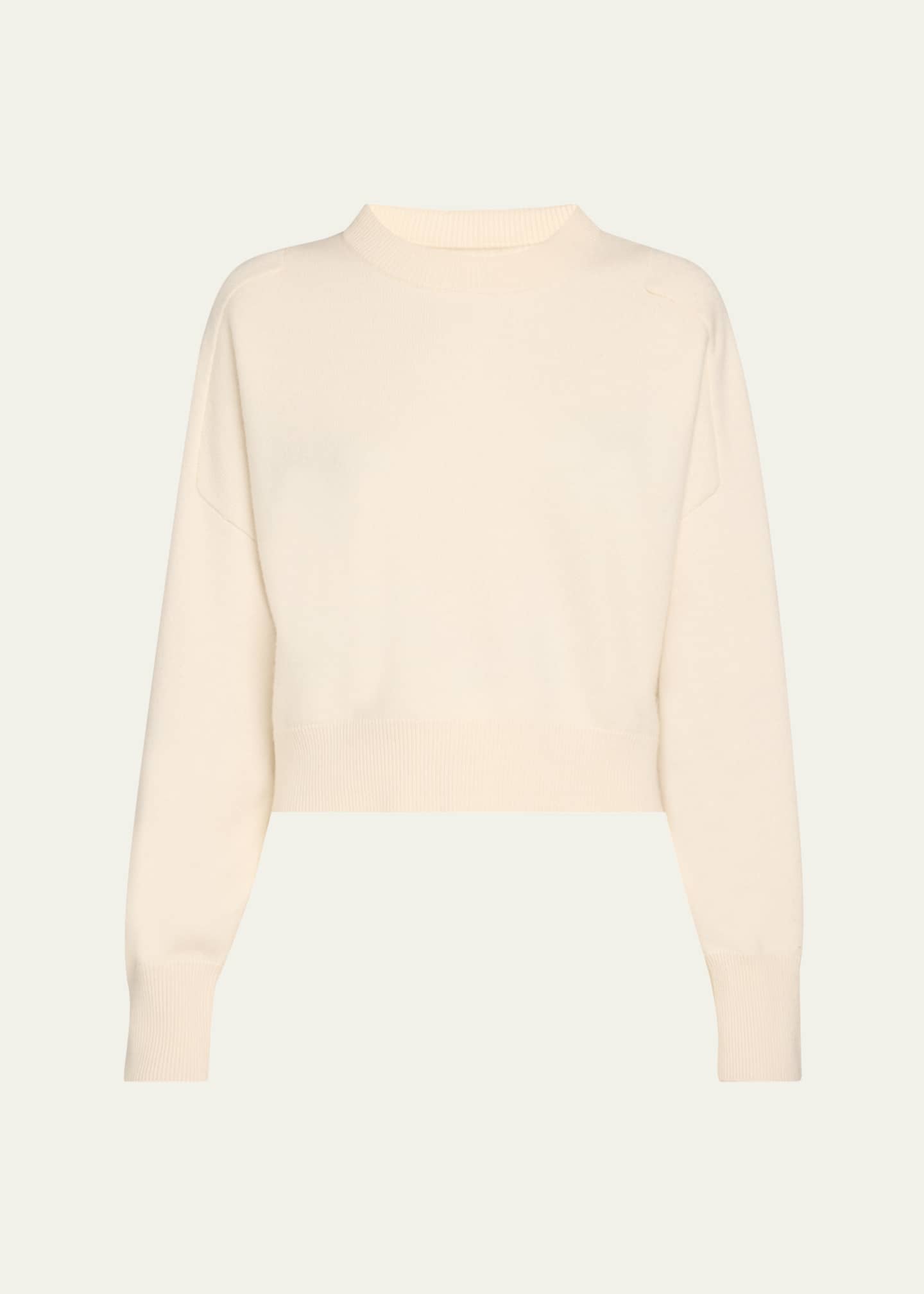 Loulou Studio Miro Boxy Cashmere Crewneck Sweater Image 1 of 5