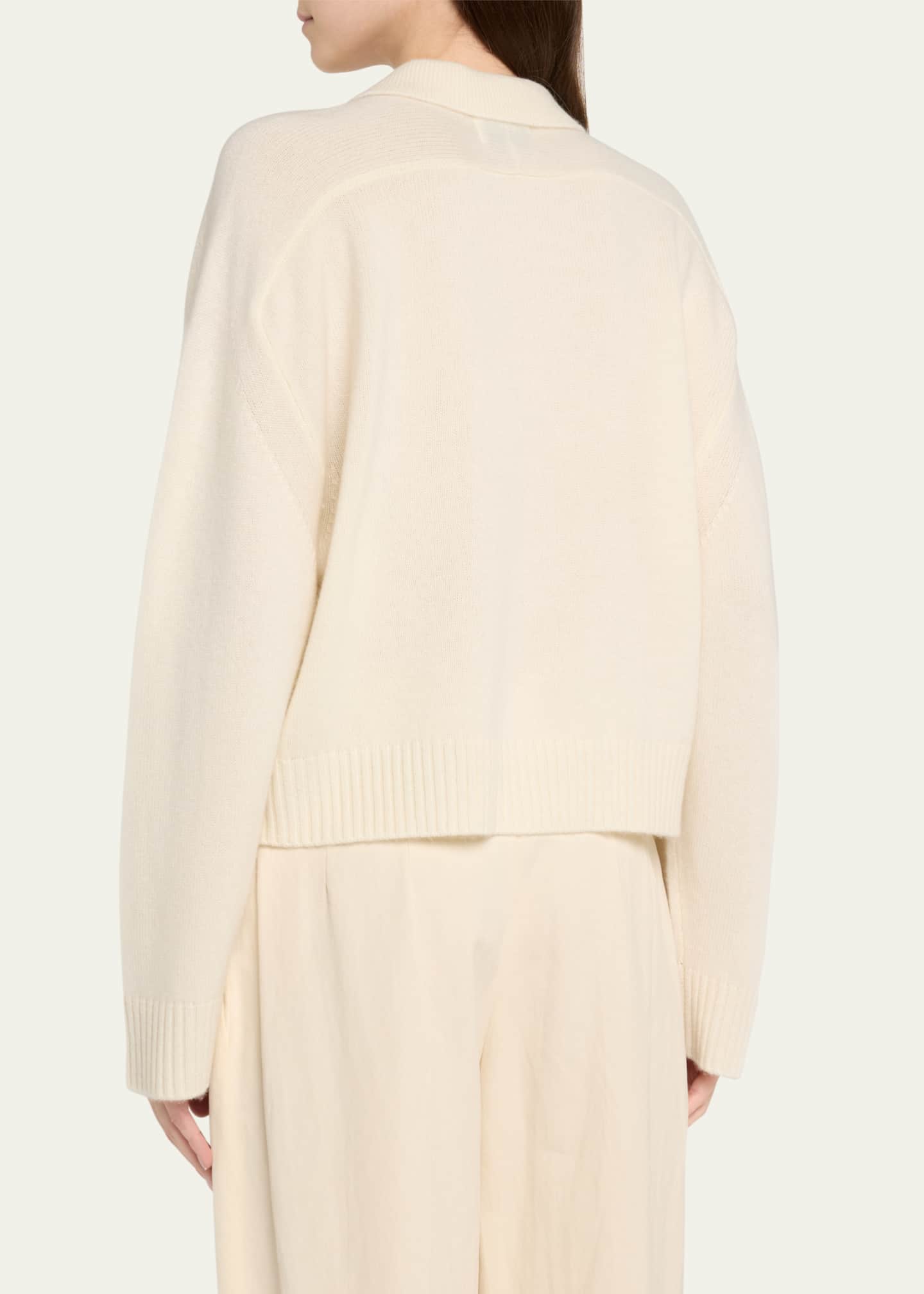 Loulou Studio Homere Polo Cashmere Sweater Image 3 of 5