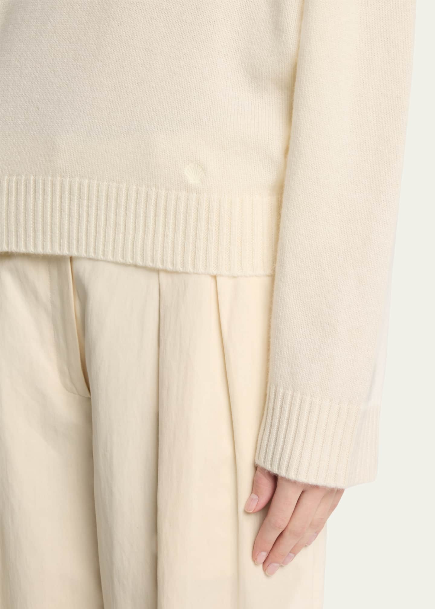 Loulou Studio Homere Polo Cashmere Sweater Image 5 of 5