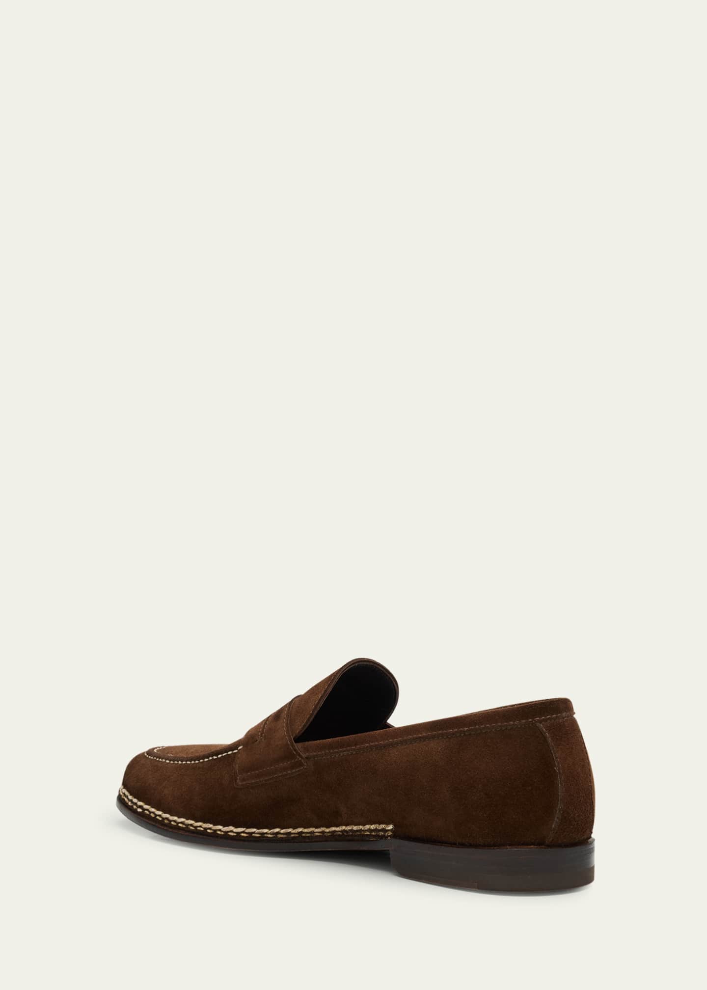 Bontoni Men's Fascinoso Suede Penny Loafers Image 2 of 4