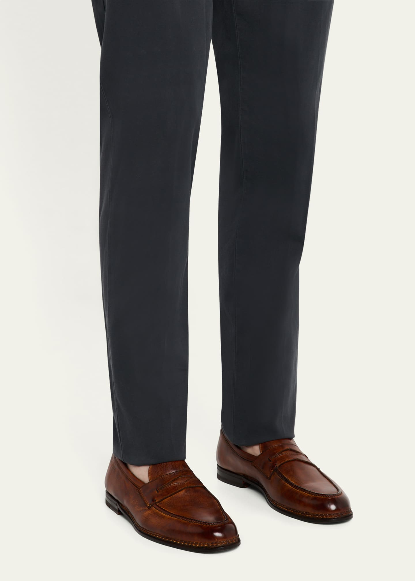 Bontoni Men's Fascinoso Soft Leather Penny Loafers Image 2 of 6