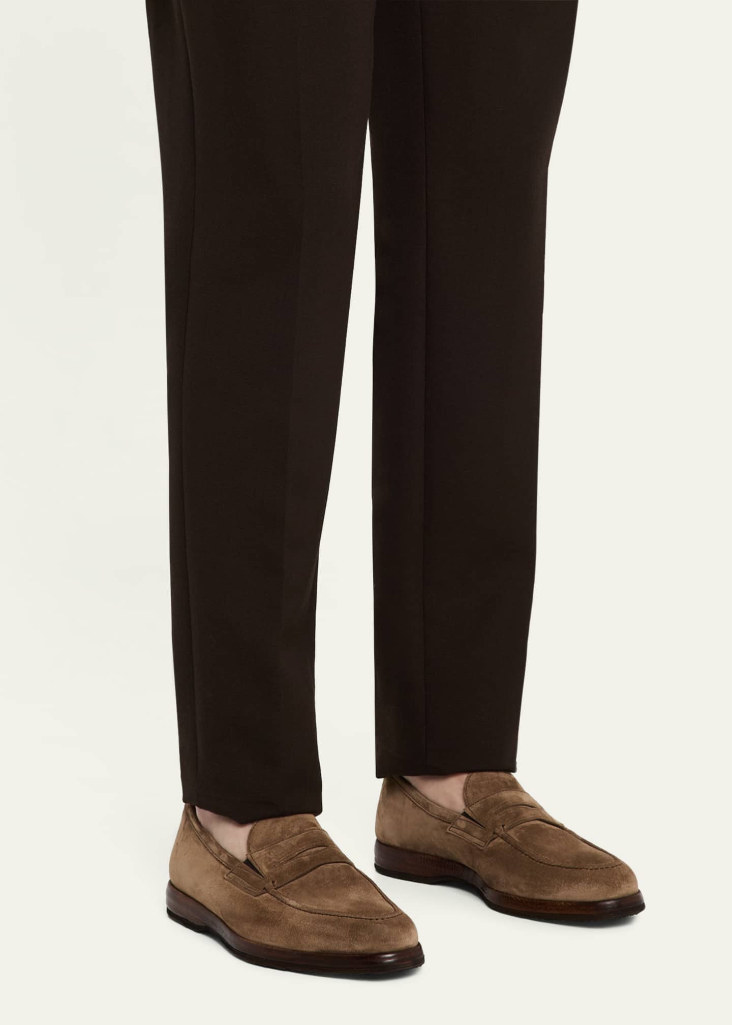 Bontoni Men's Principe Suede Penny Loafers Image 2 of 6