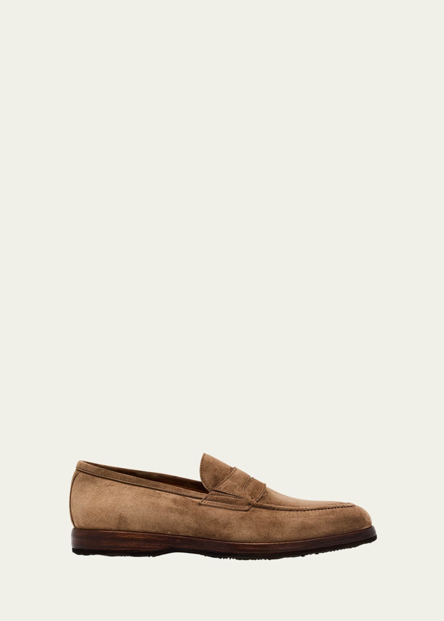 Bontoni Men's Principe Suede Penny Loafers Image 1 of 6