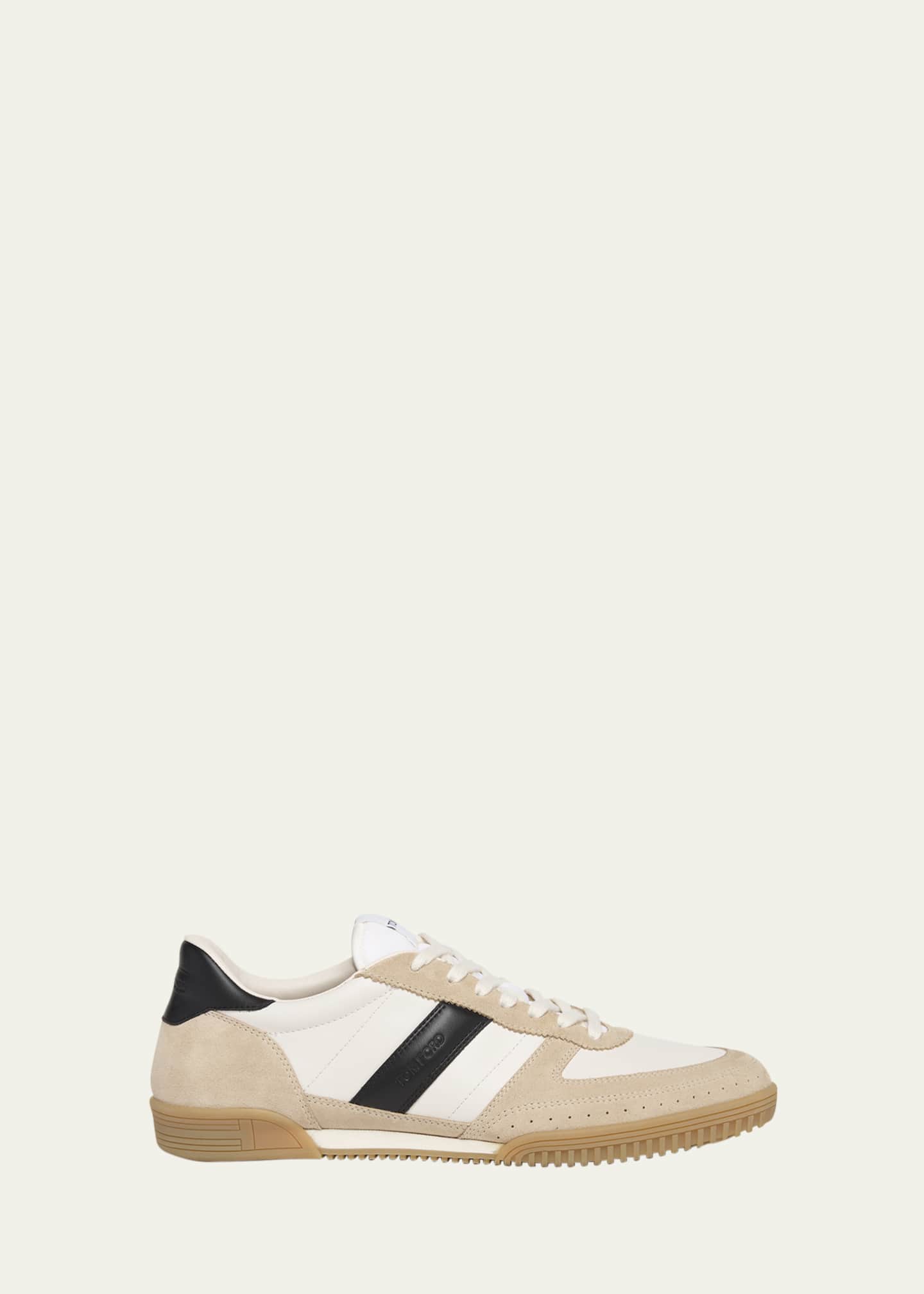 TOM FORD Men's Terence Suede and Leather Low-Top Sneakers Image 1 of 5