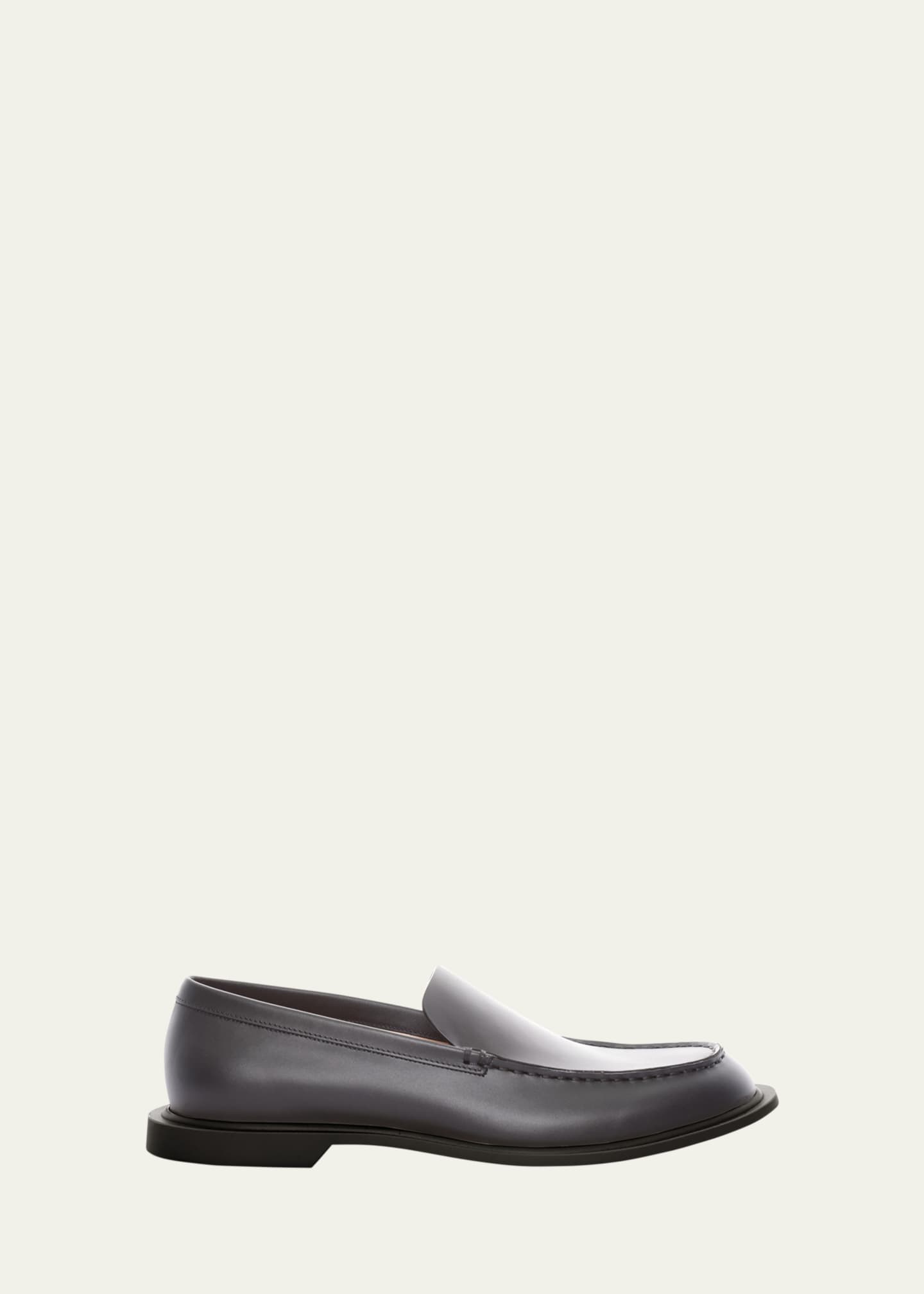 THE ROW Nic Calfskin Slip-On Loafers