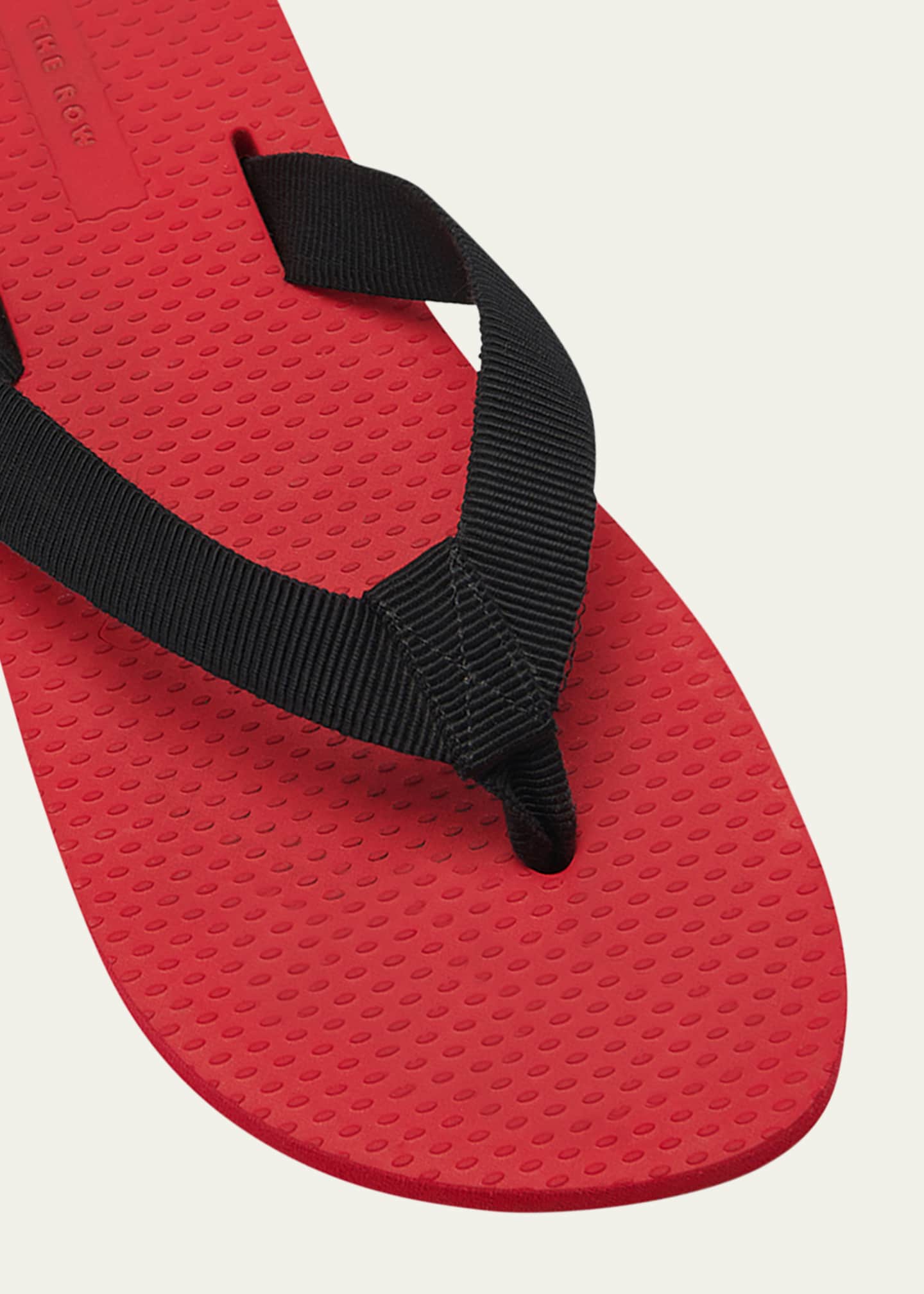 THE ROW Dune Cotton Flat Thong Sandals Image 2 of 3