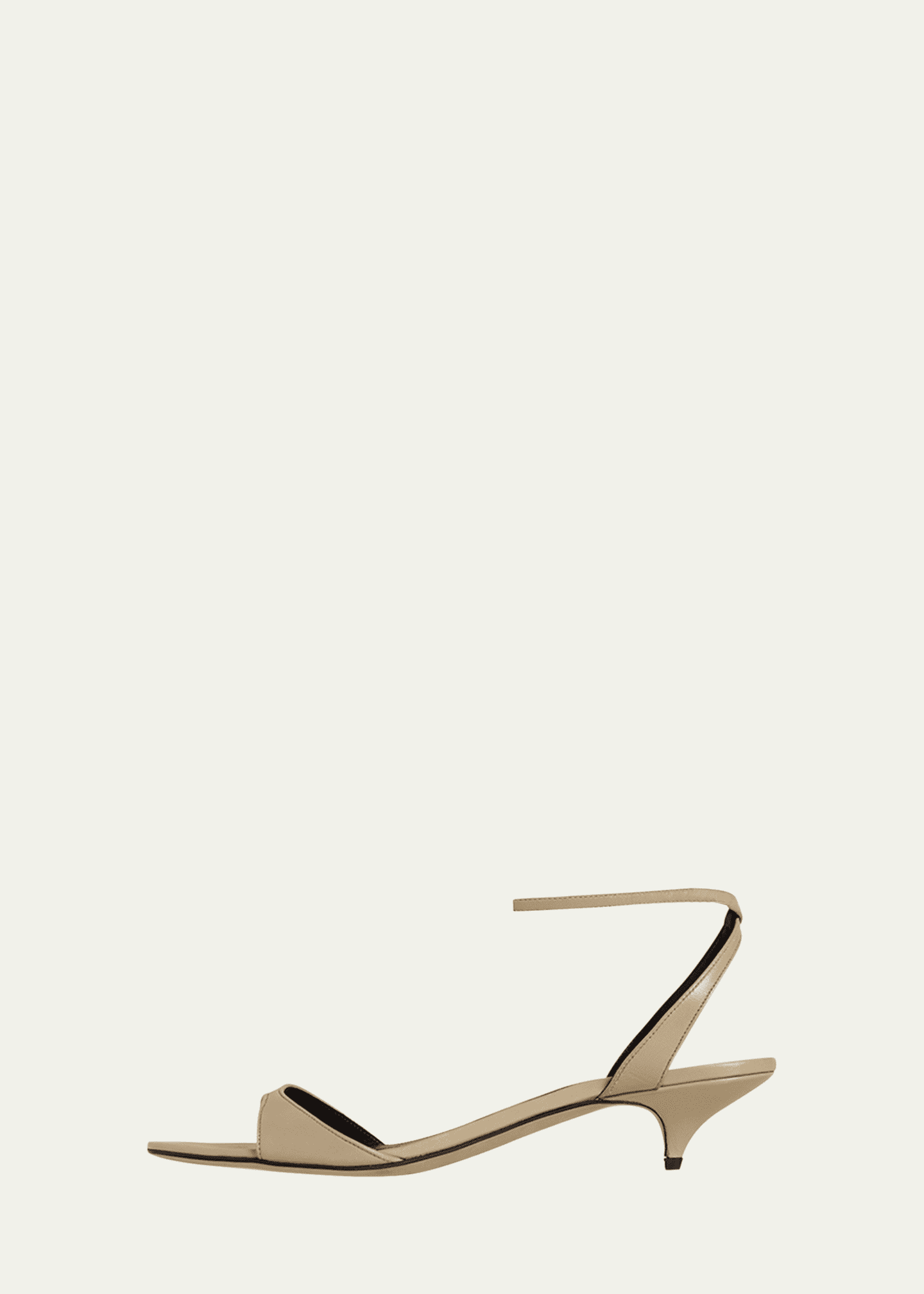 THE ROW Vika Leather Ankle-Strap Sandals Image 3 of 3