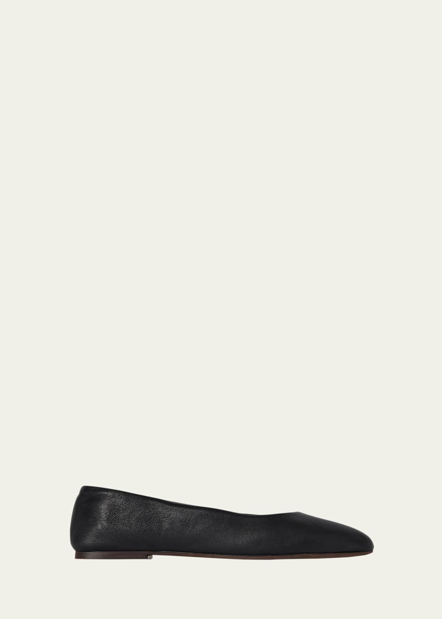 THE ROW Lambskin Leather Ballerina Flats