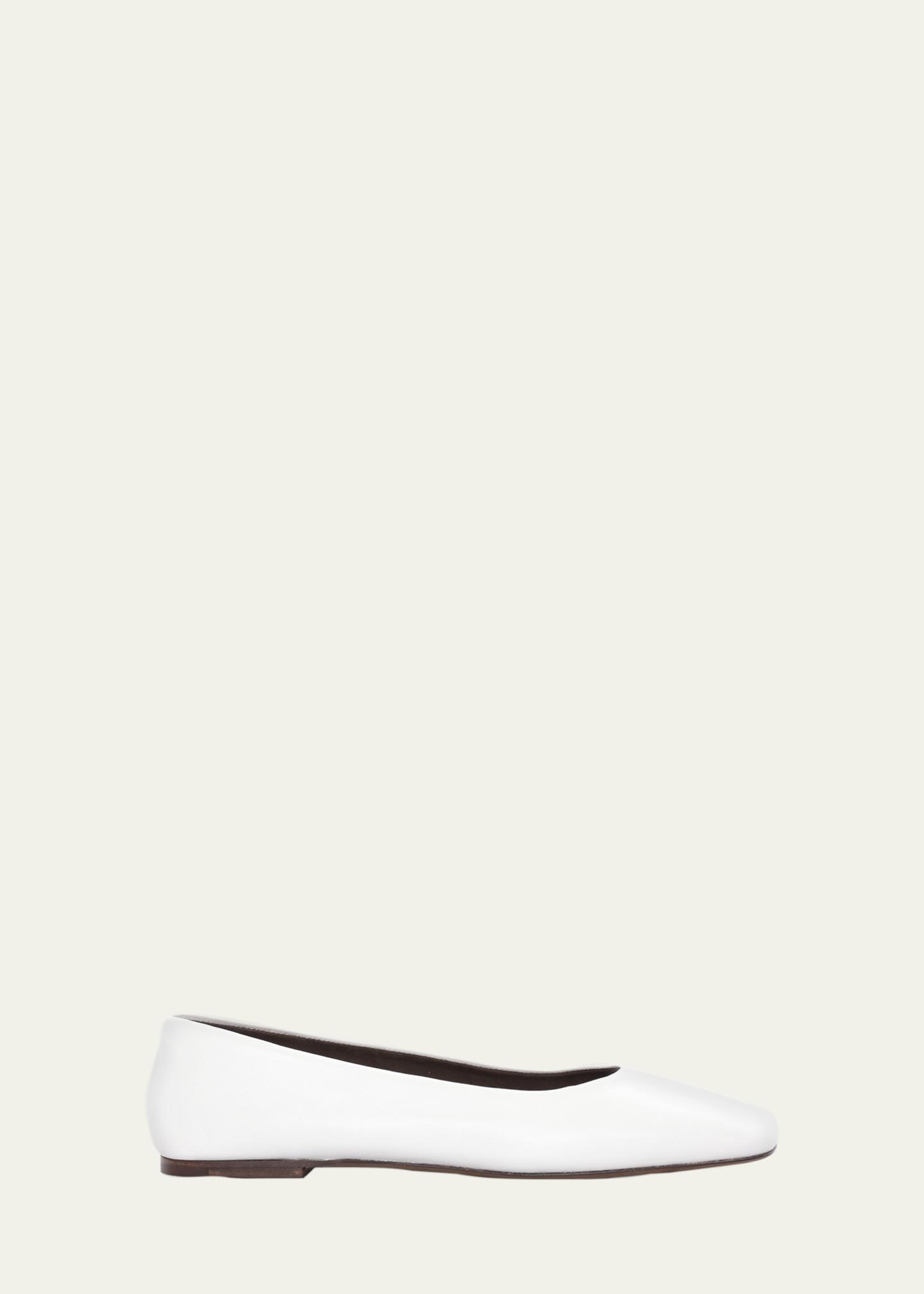 THE ROW Lambskin Leather Ballerina Flats - Bergdorf Goodman