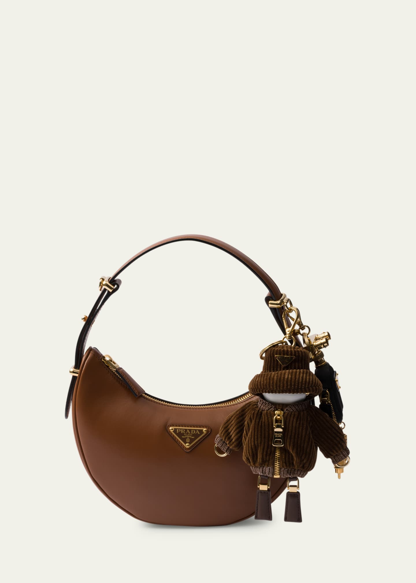 Prada Biggy Ribbed Velvet Robot Bag Charm - Bergdorf Goodman